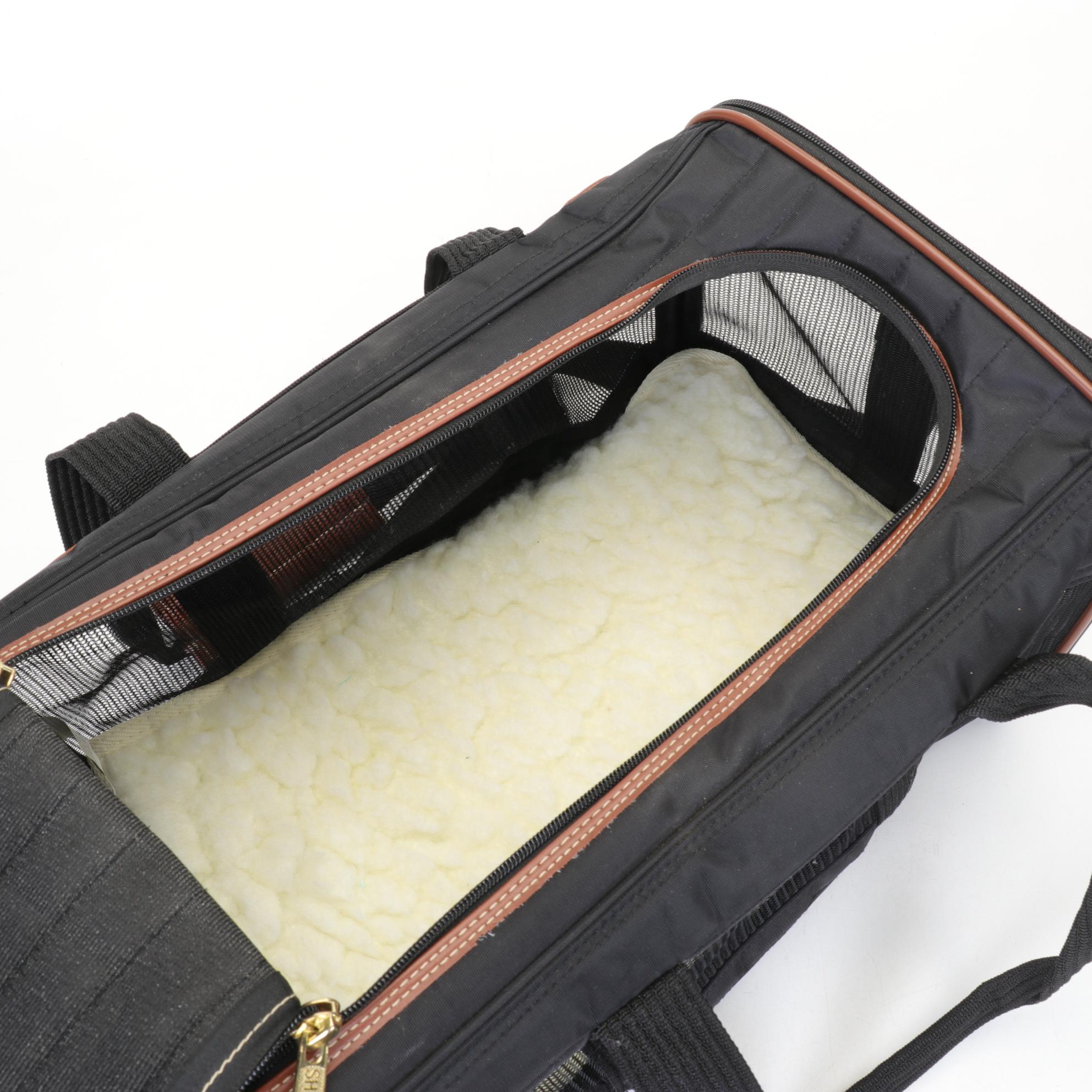 Sherpa Pet Carrier Travel Bag in Black