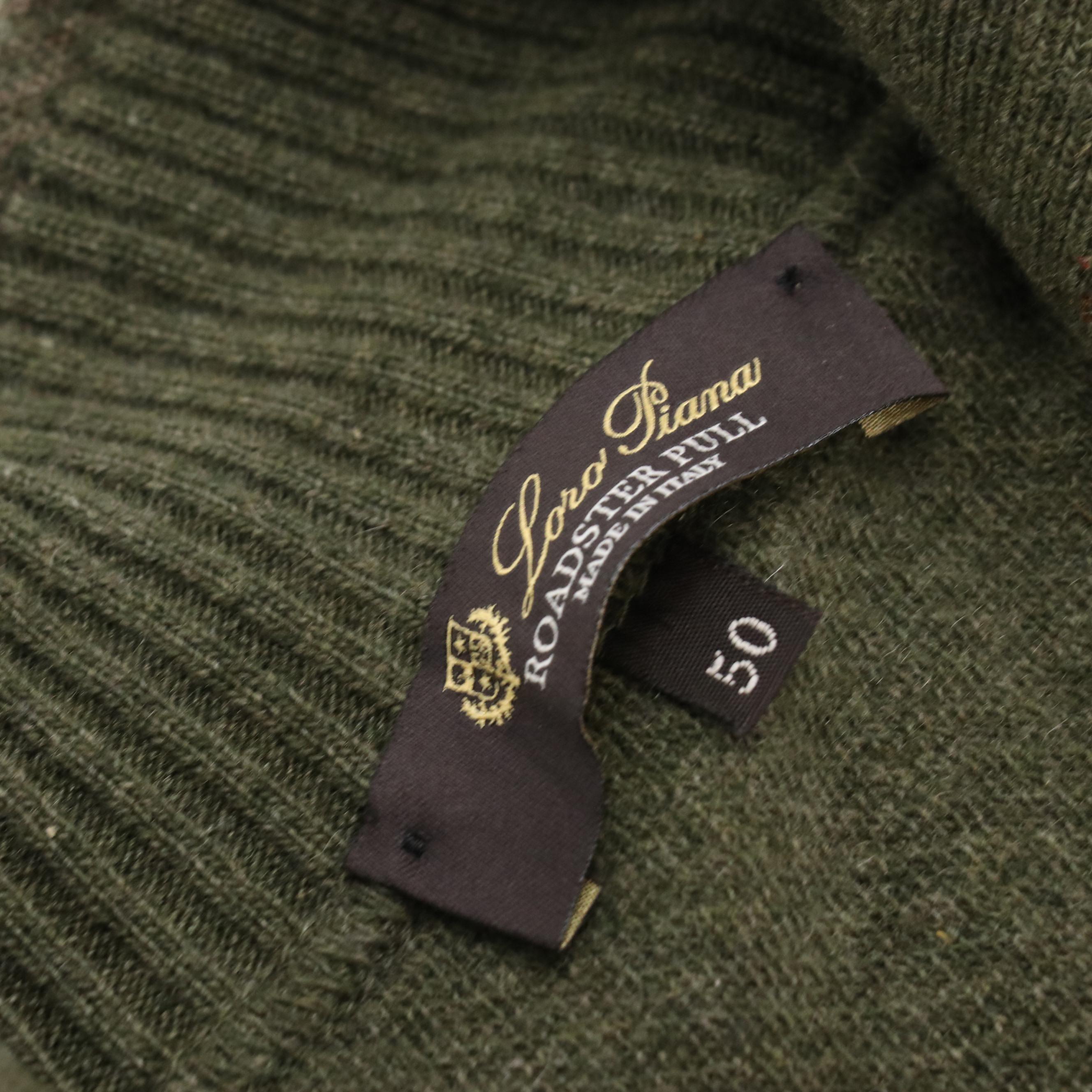 Men's Loro Piana Cashmere Roadster 1/4 Zip Pullover Sweater