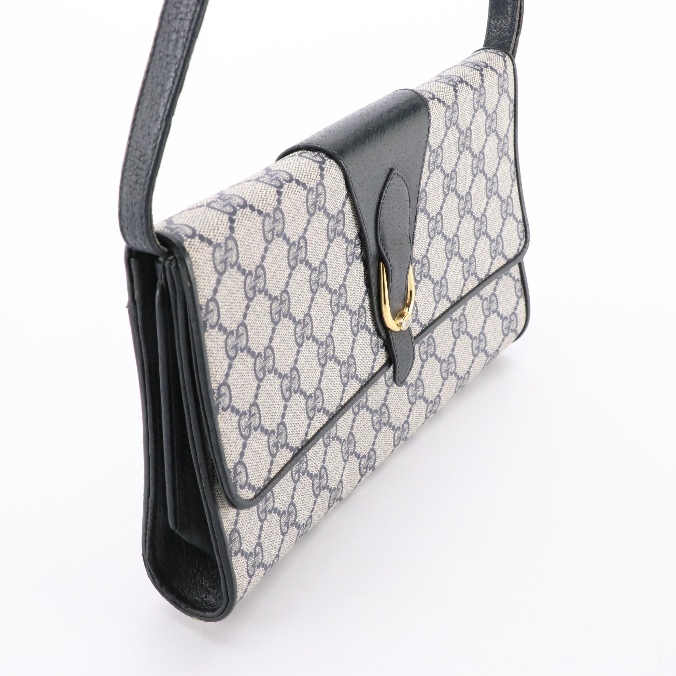 Gucci Accessory Collection Clutch/Shoulder Bag in GG Supreme Canvas