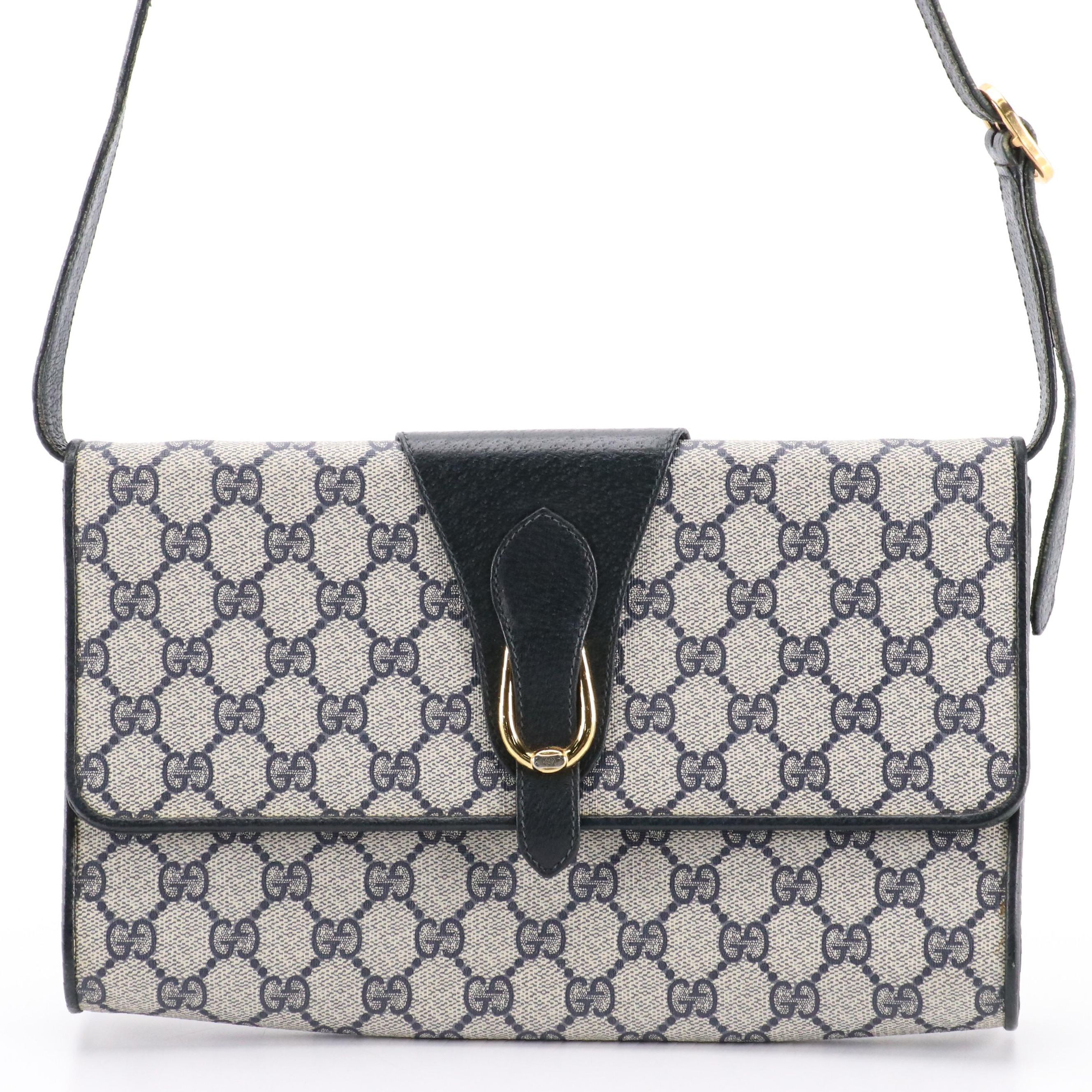 Gucci Accessory Collection Clutch/Shoulder Bag in GG Supreme Canvas