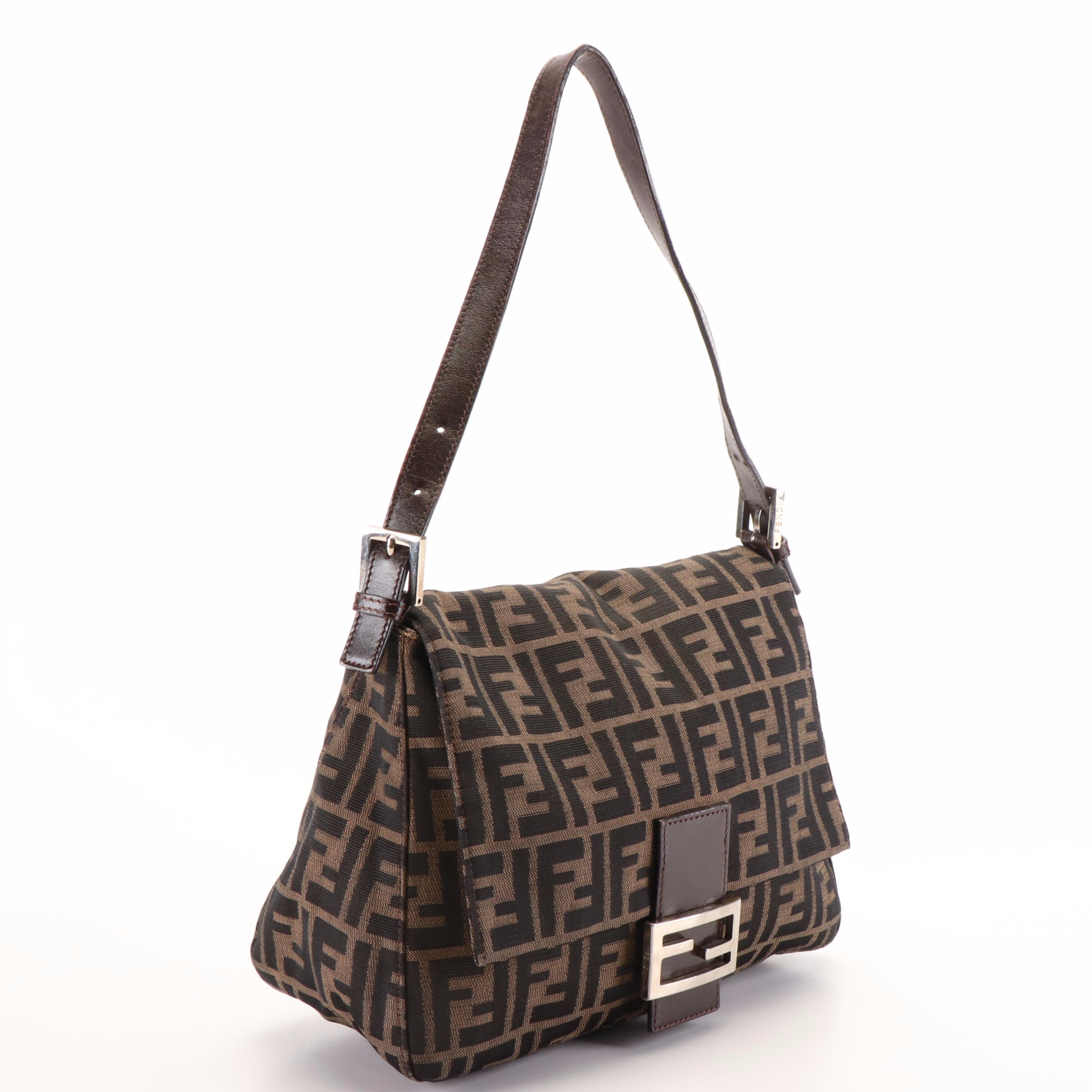 Fendi Zucca Mama Forever Canvas Hobo Bag