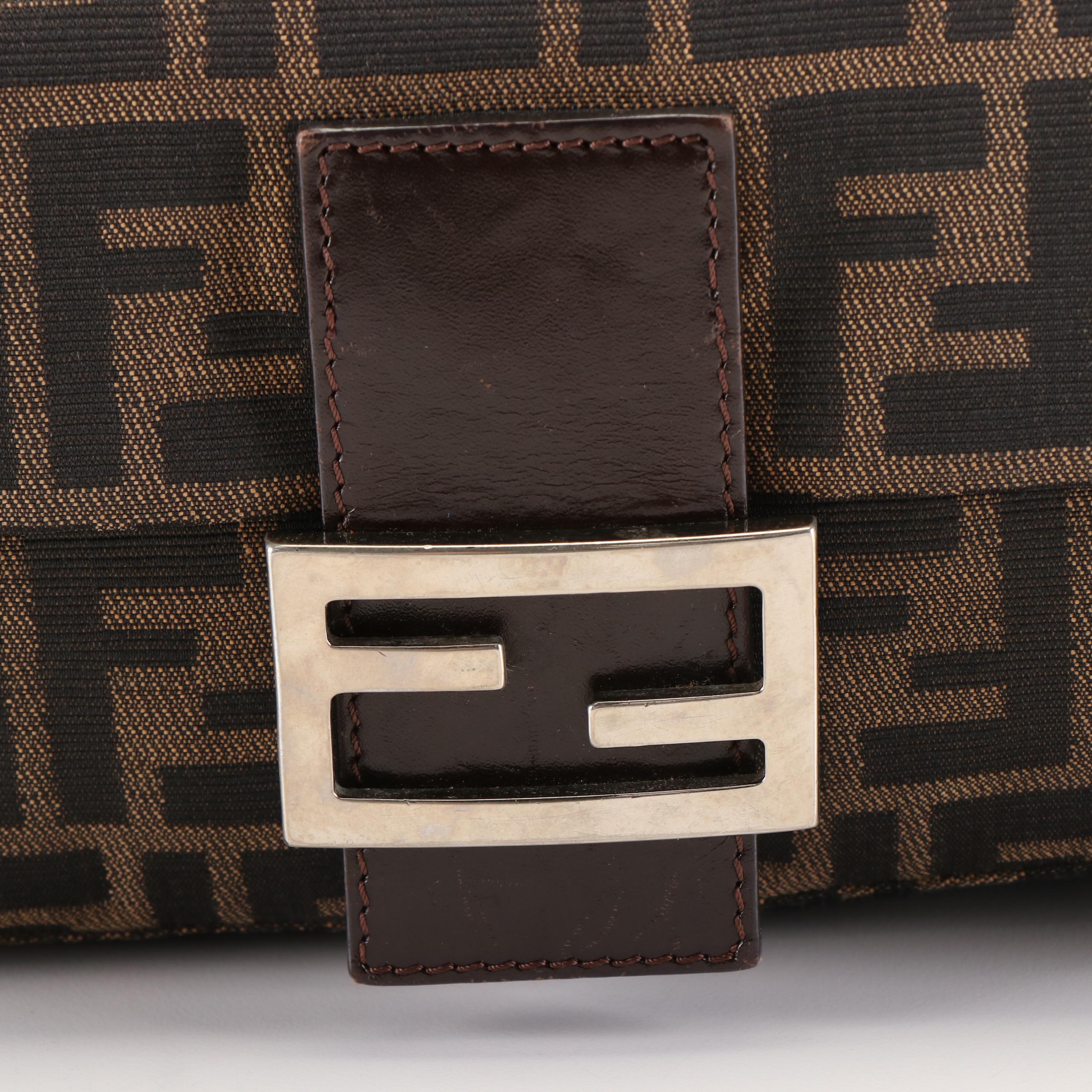 Fendi Zucca Mama Forever Canvas Hobo Bag