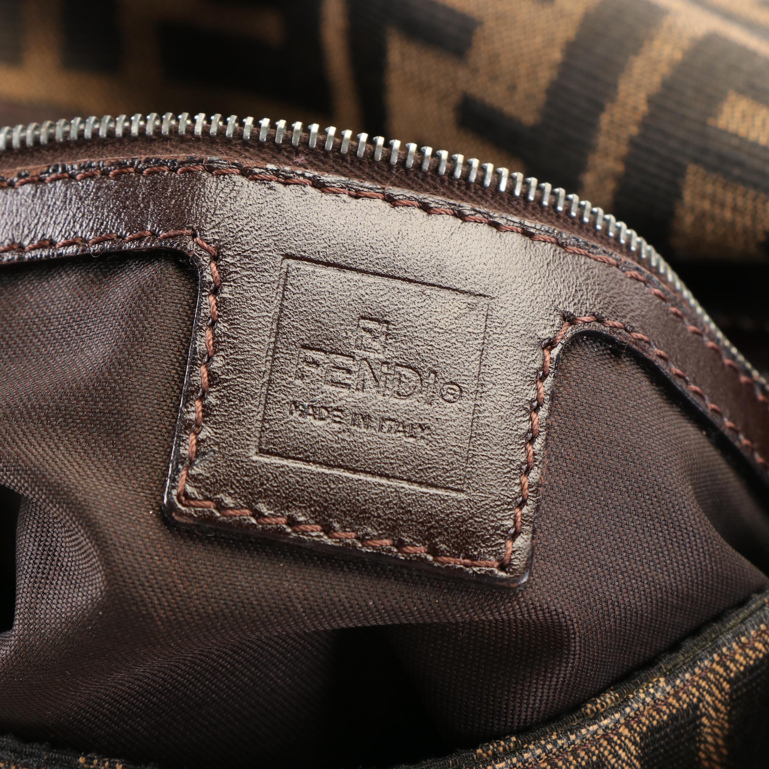 Fendi Zucca Mama Forever Canvas Hobo Bag