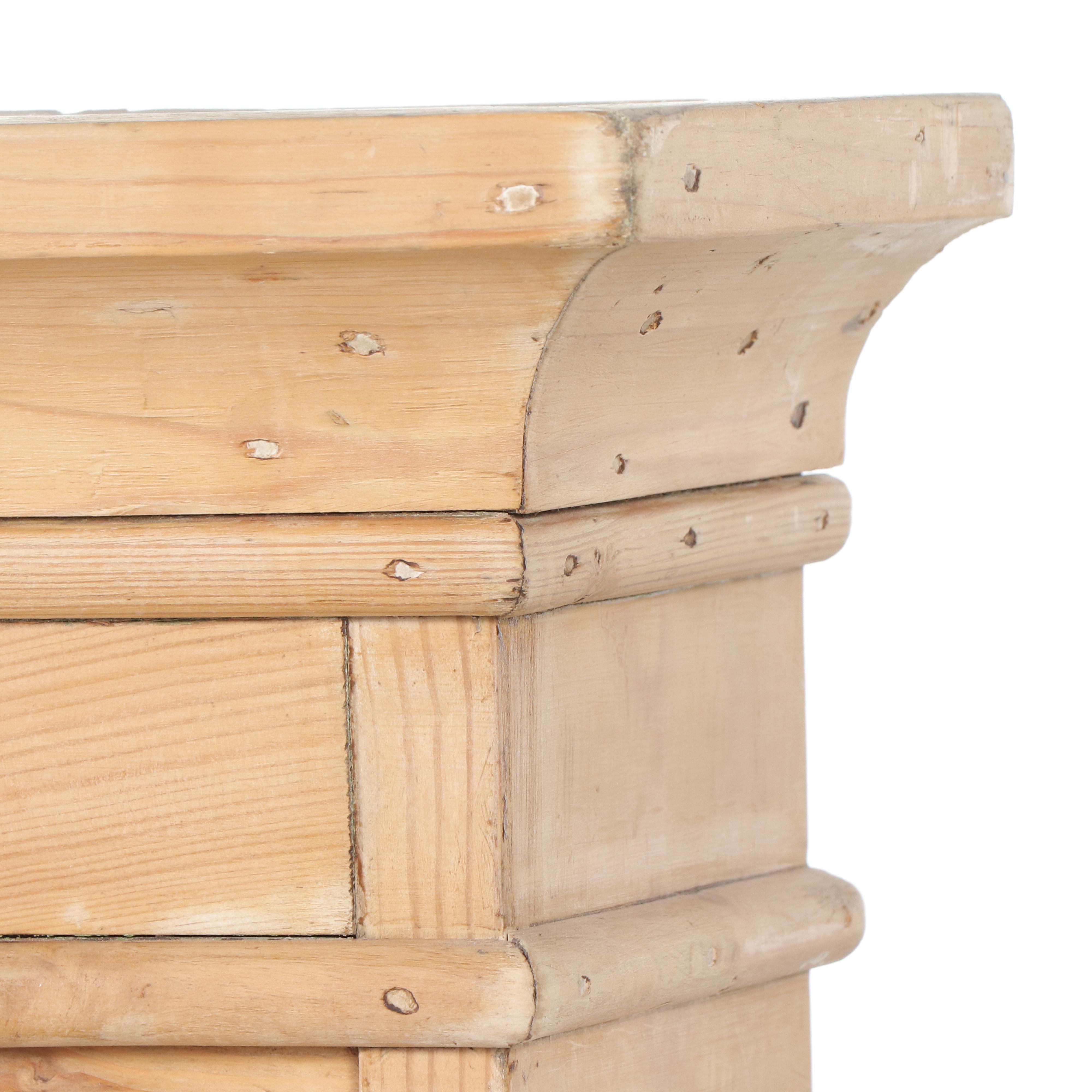 Late Victorian Pine Three-Tier Plate Rack, Late 19th/Early 20th Century