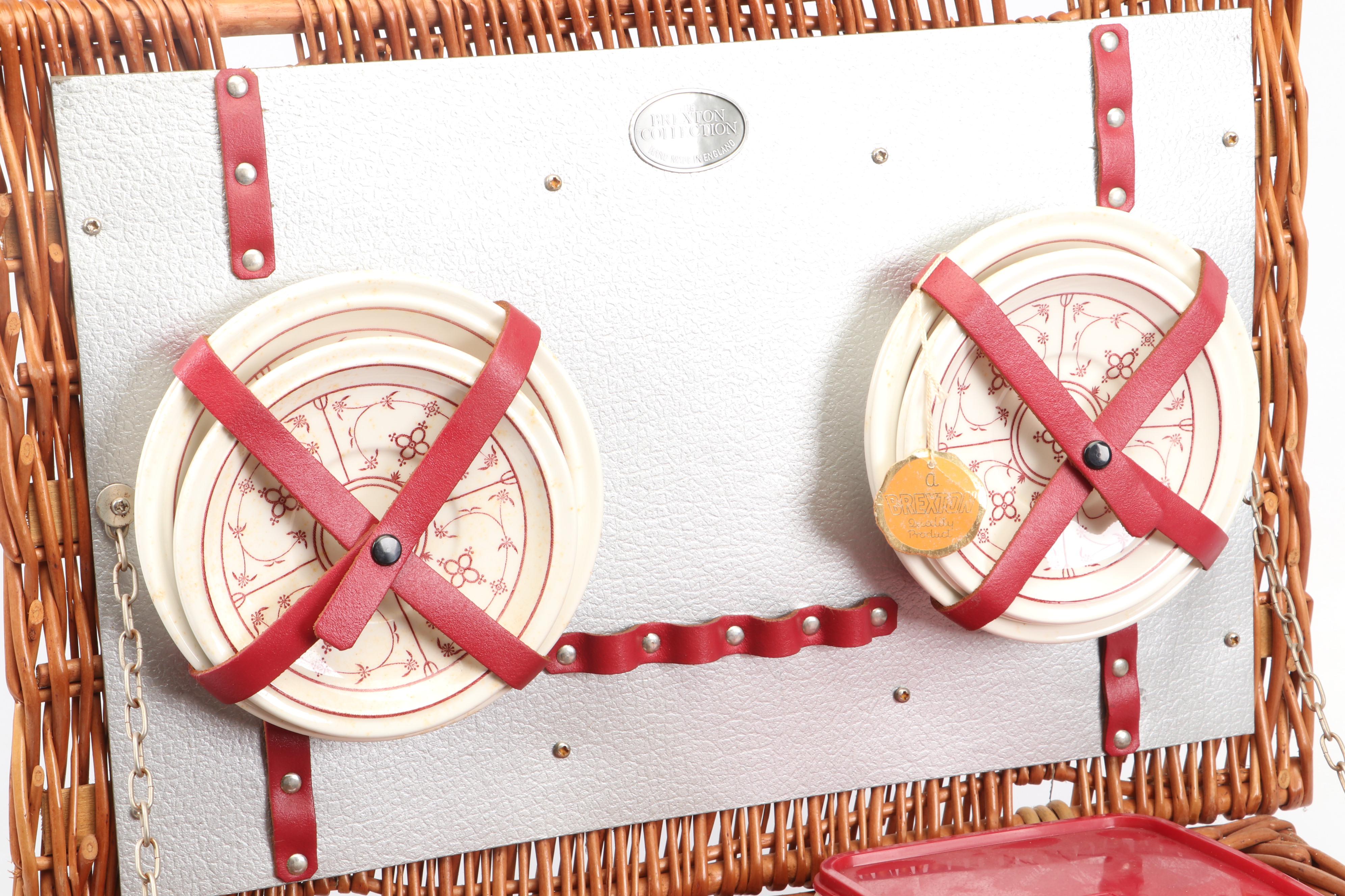 The Brexton Collection Picnic Basket with Accessories