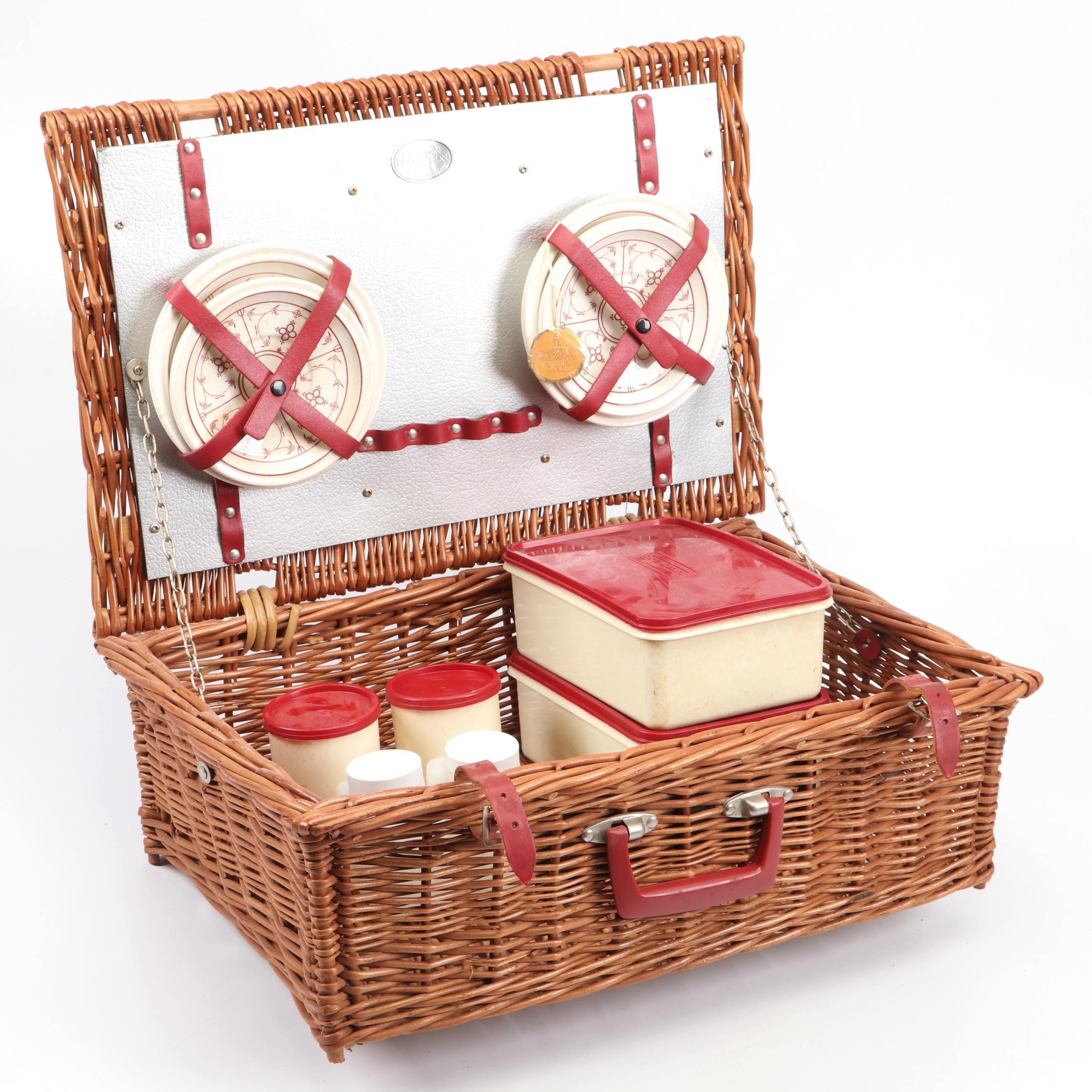 The Brexton Collection Picnic Basket with Accessories