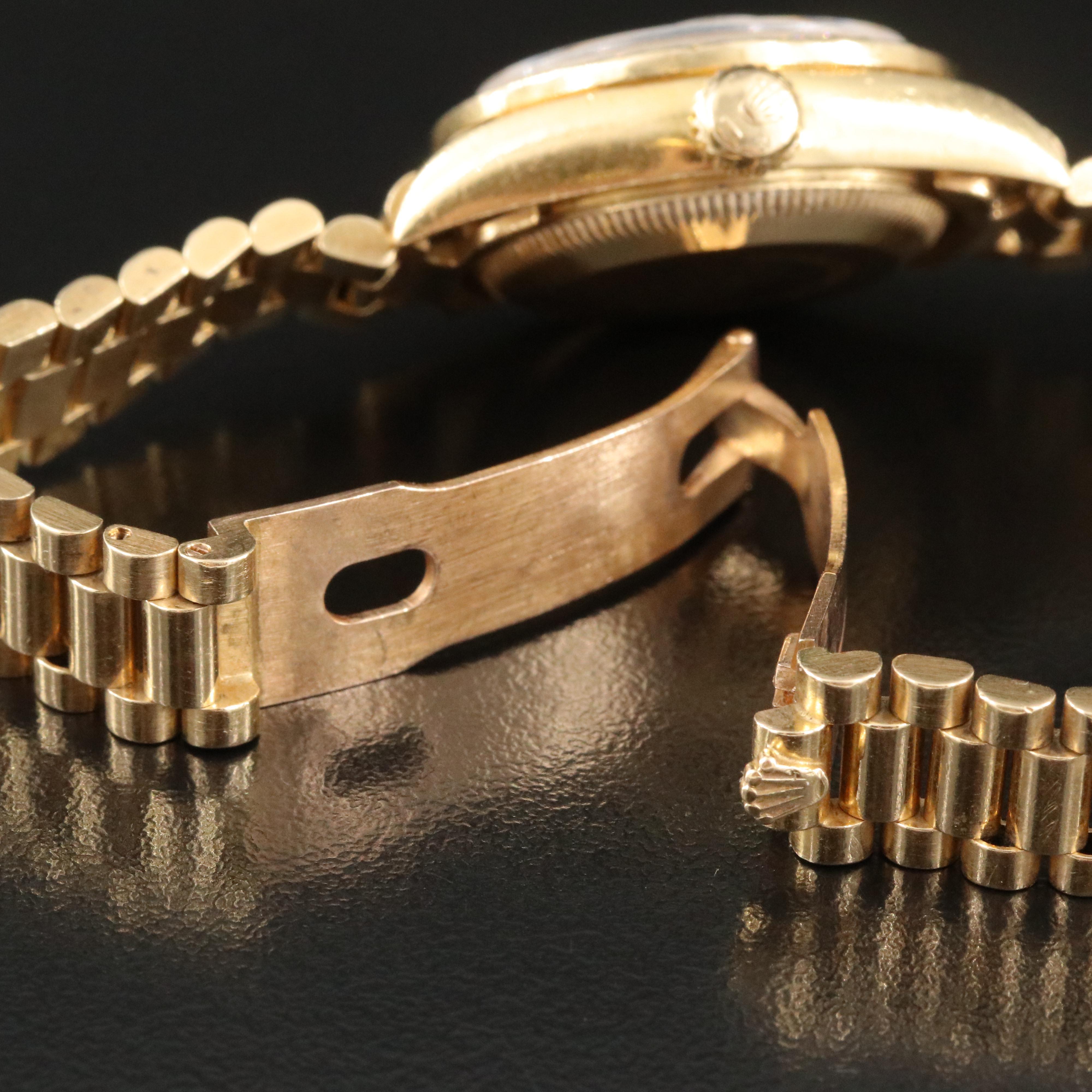 1986 Rolex Custom Diamond Dial and Bezel Datejust Watch