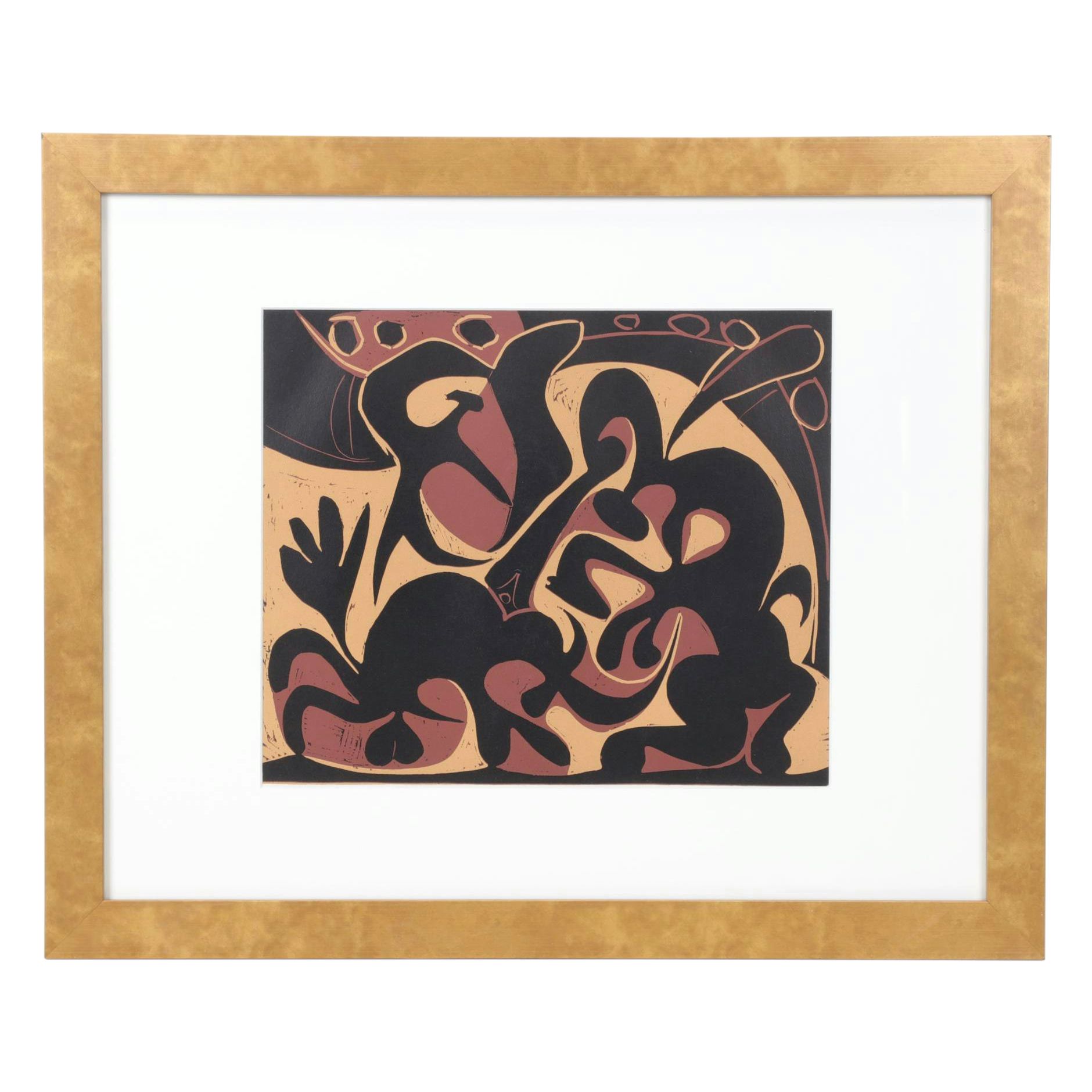 Pablo Picasso Linocut "The Picador," 1962