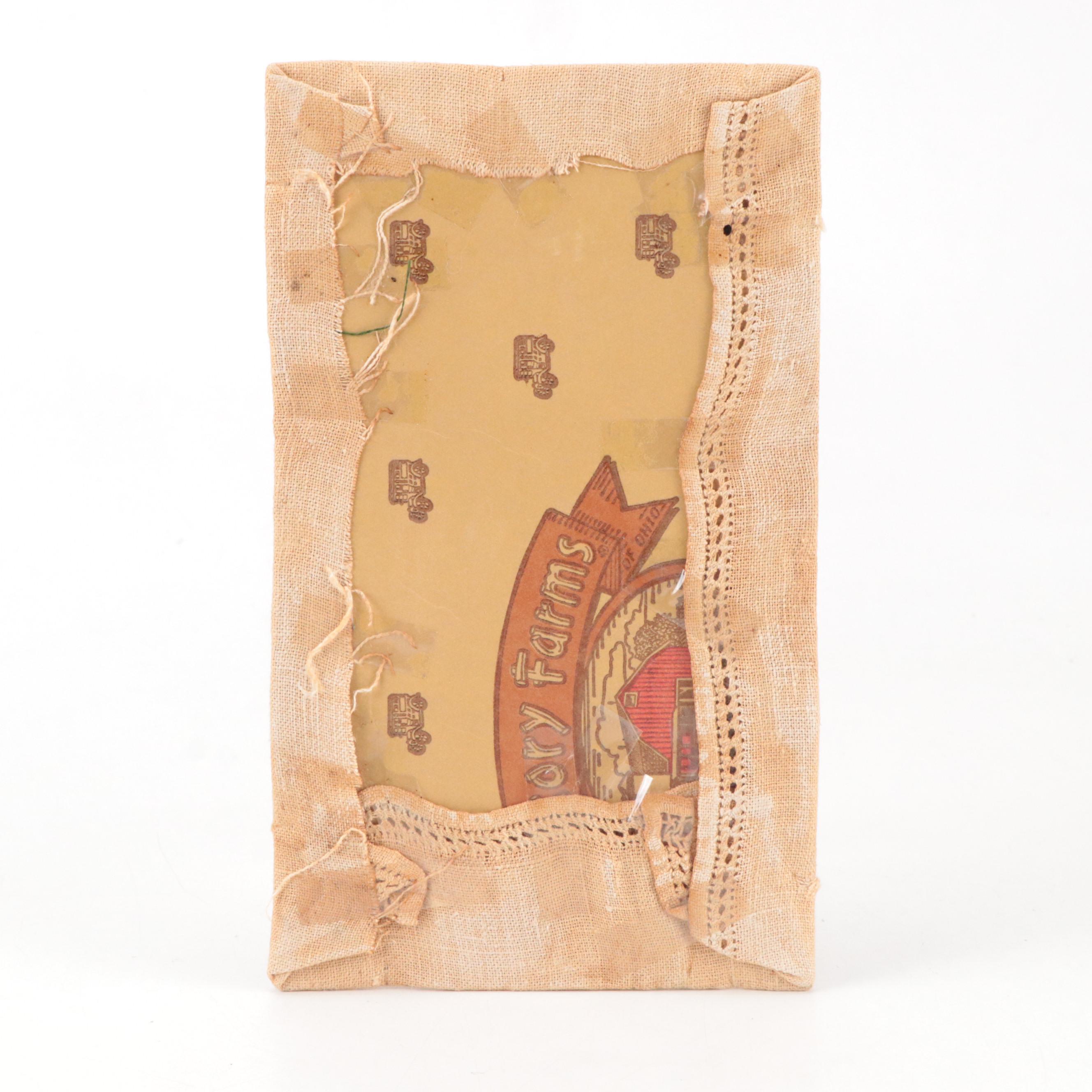 Victorian Perforated Paper Embroidery With Cross-Stitch Sampler, 1890