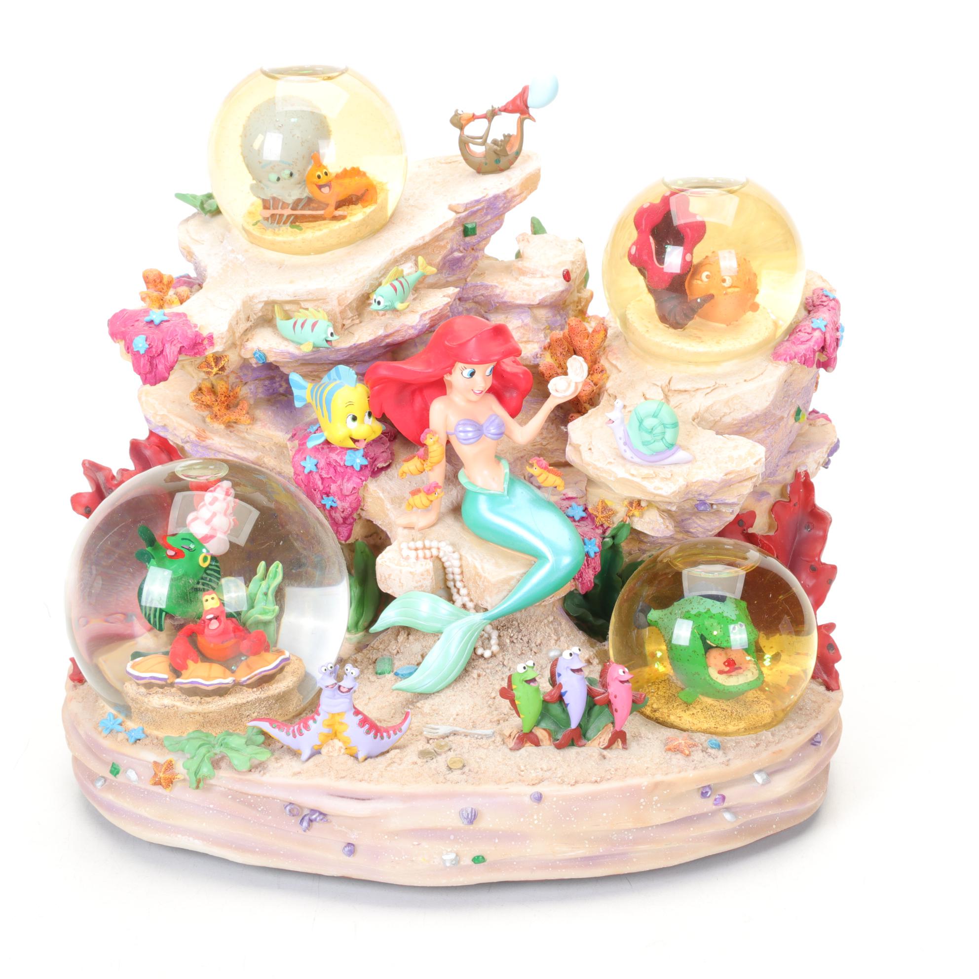 Disney "Ariel" Four-Globe Musical Figural Group with Funko Pop! Ariel Figure