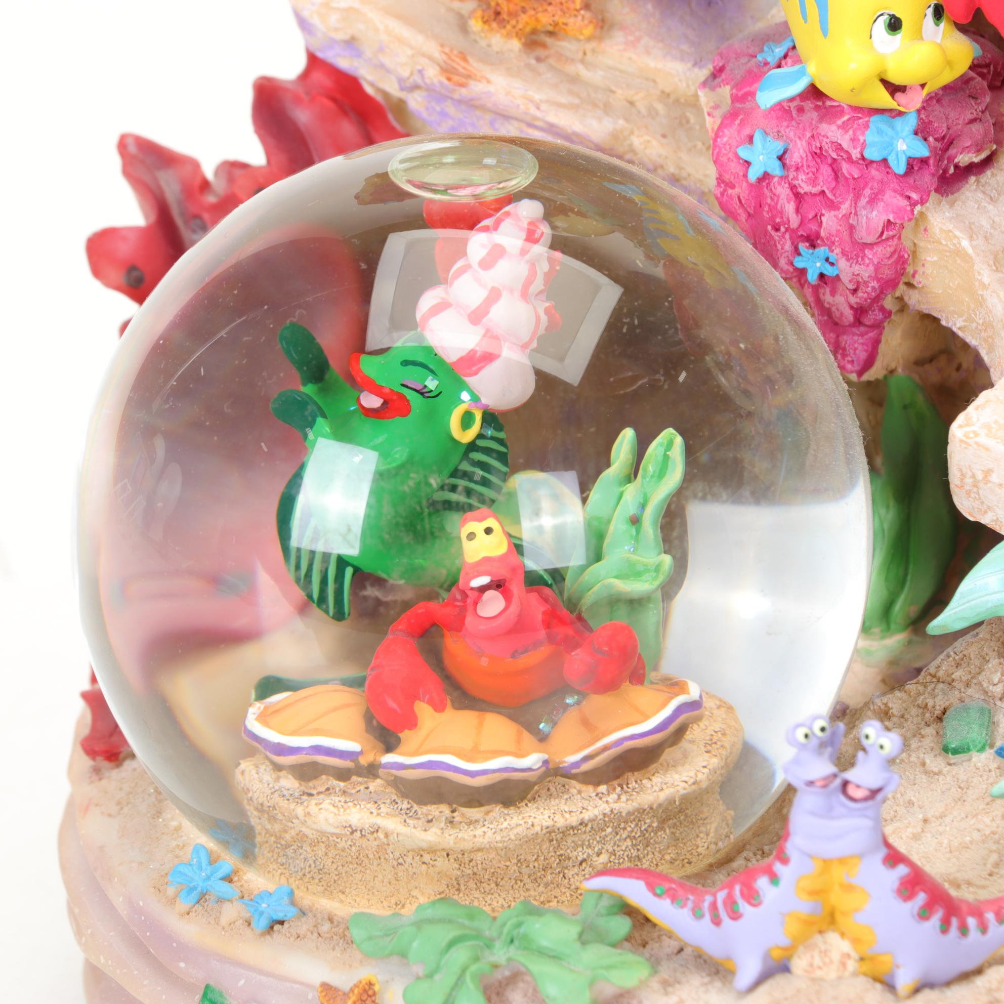 Disney "Ariel" Four-Globe Musical Figural Group with Funko Pop! Ariel Figure