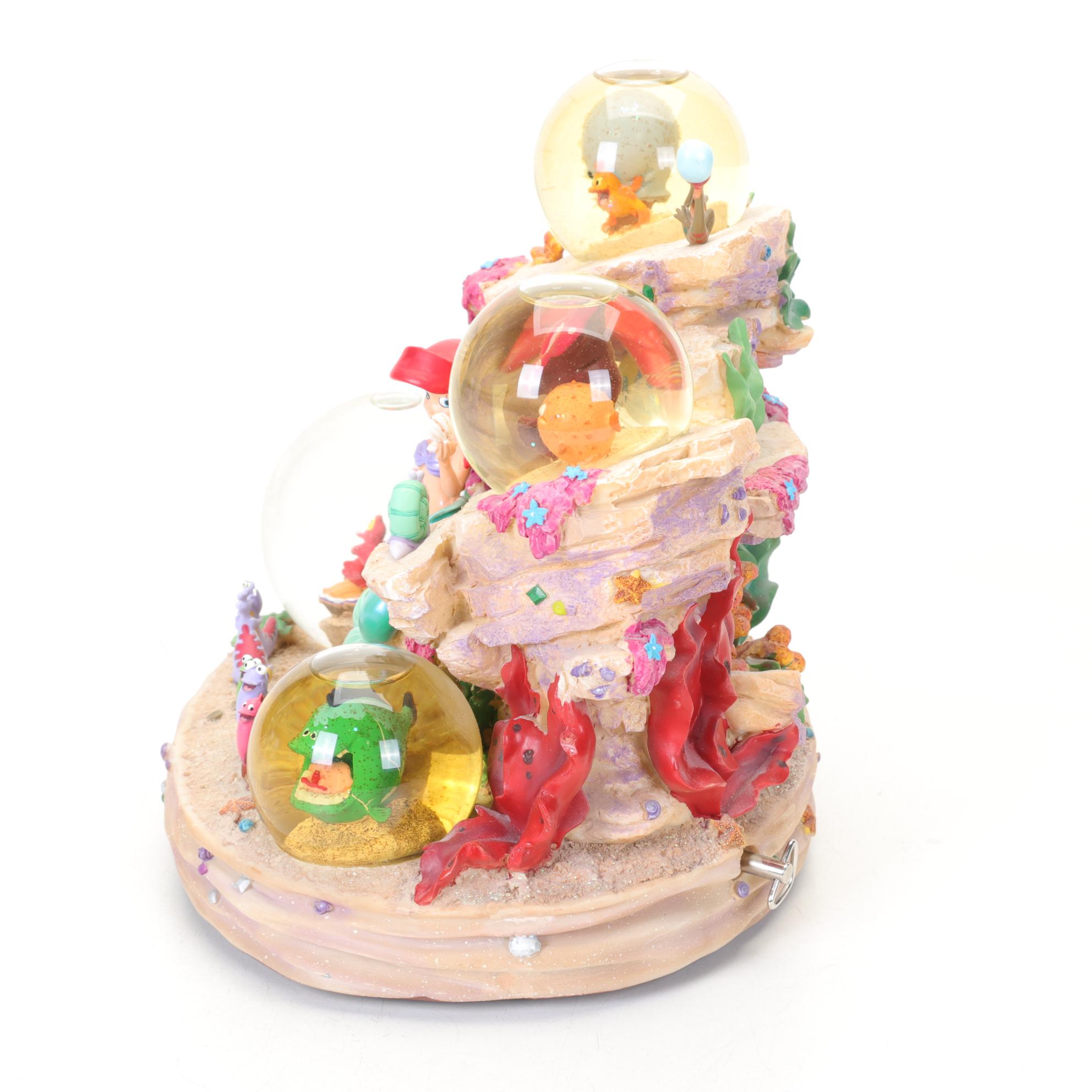 Disney "Ariel" Four-Globe Musical Figural Group with Funko Pop! Ariel Figure