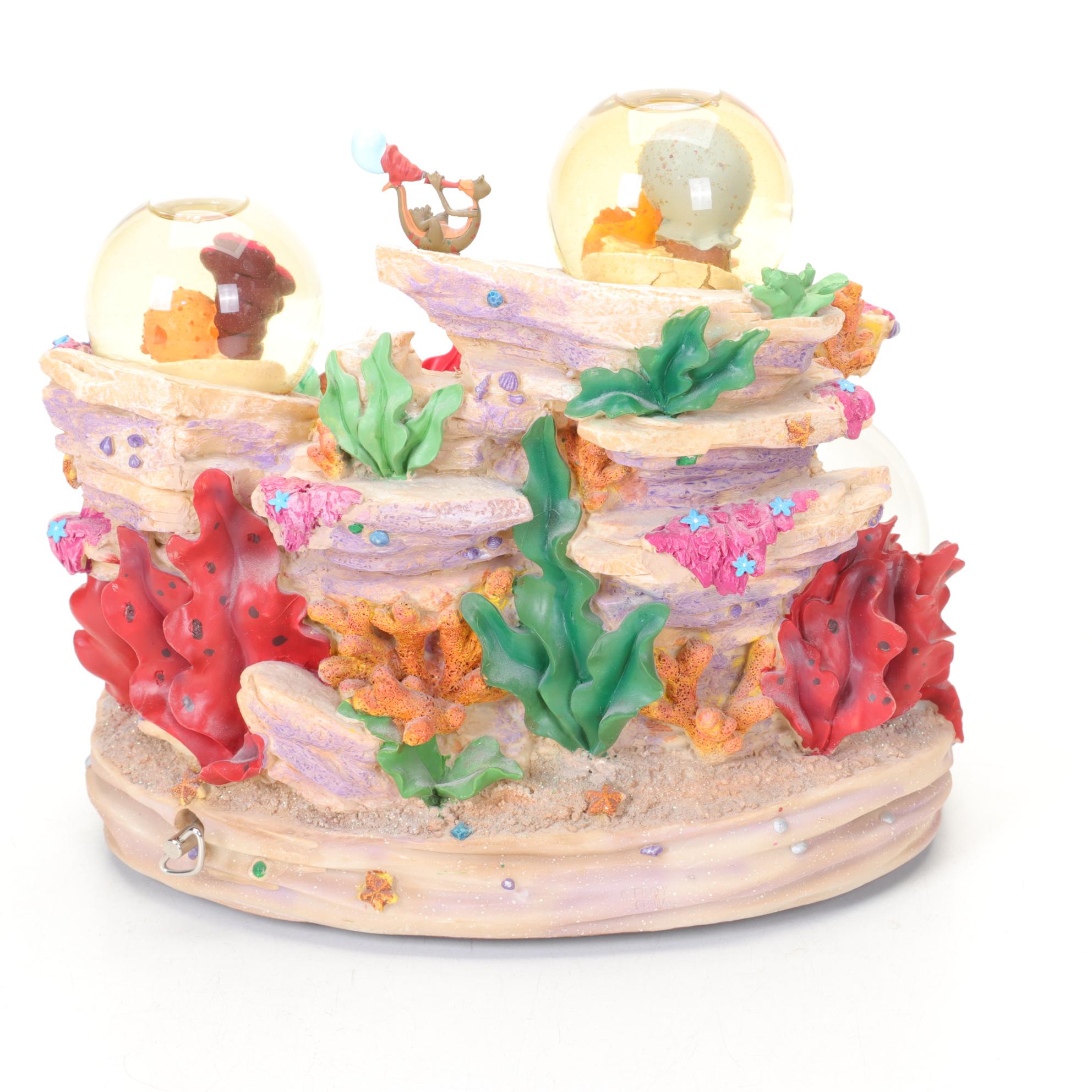 Disney "Ariel" Four-Globe Musical Figural Group with Funko Pop! Ariel Figure