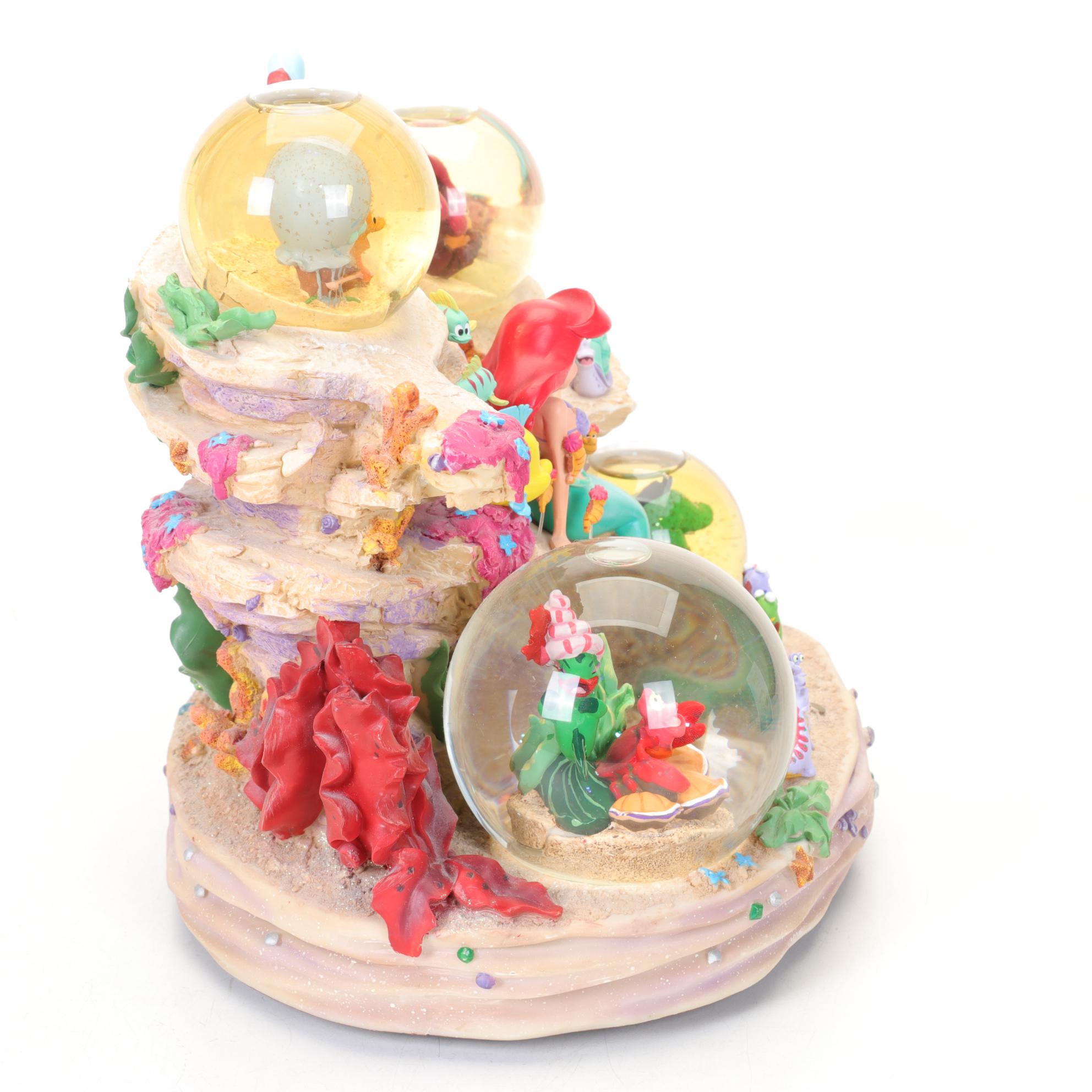 Disney "Ariel" Four-Globe Musical Figural Group with Funko Pop! Ariel Figure