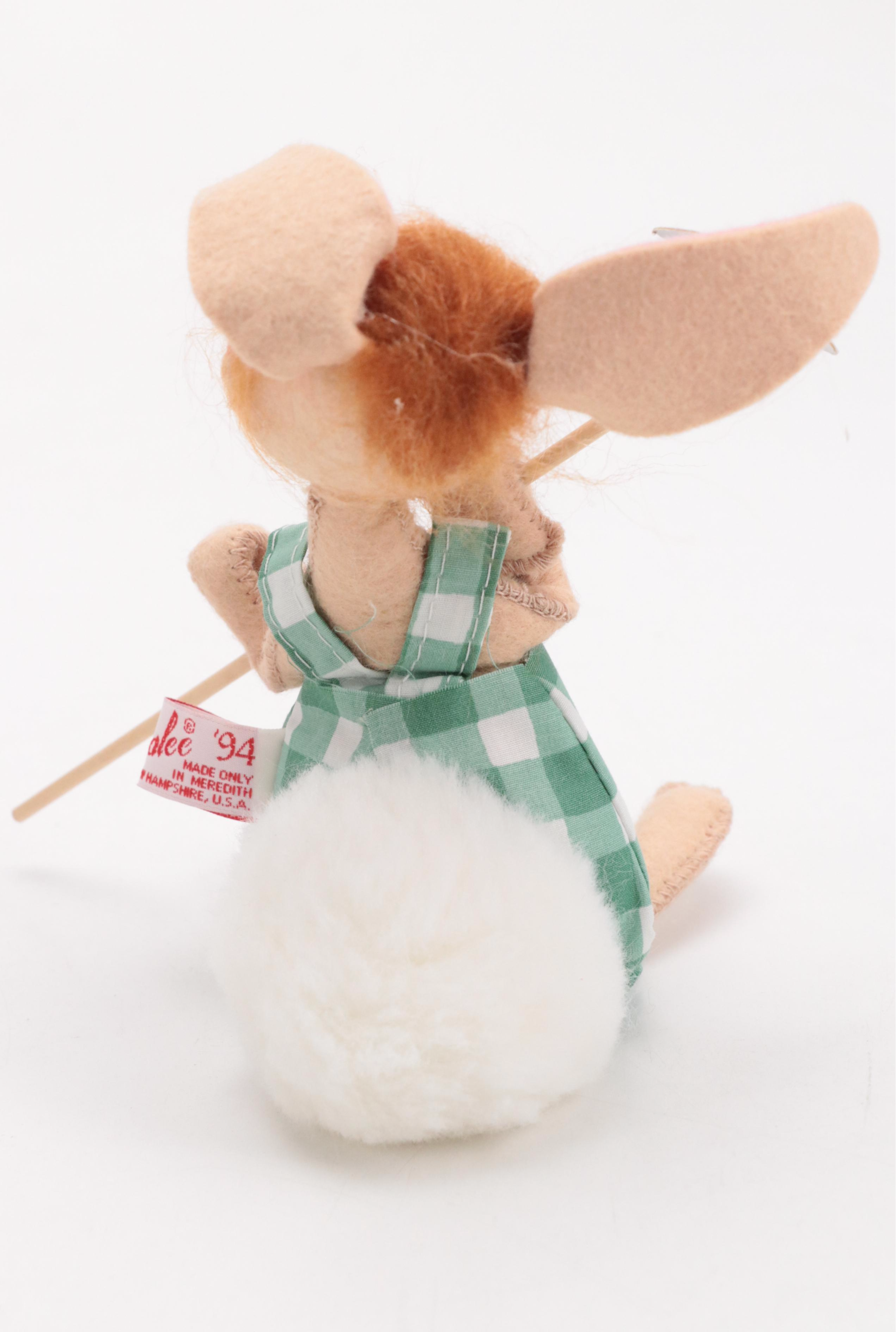 Annalee Mobilitee Dolls Plush Easter Rabbits with Other Figurine