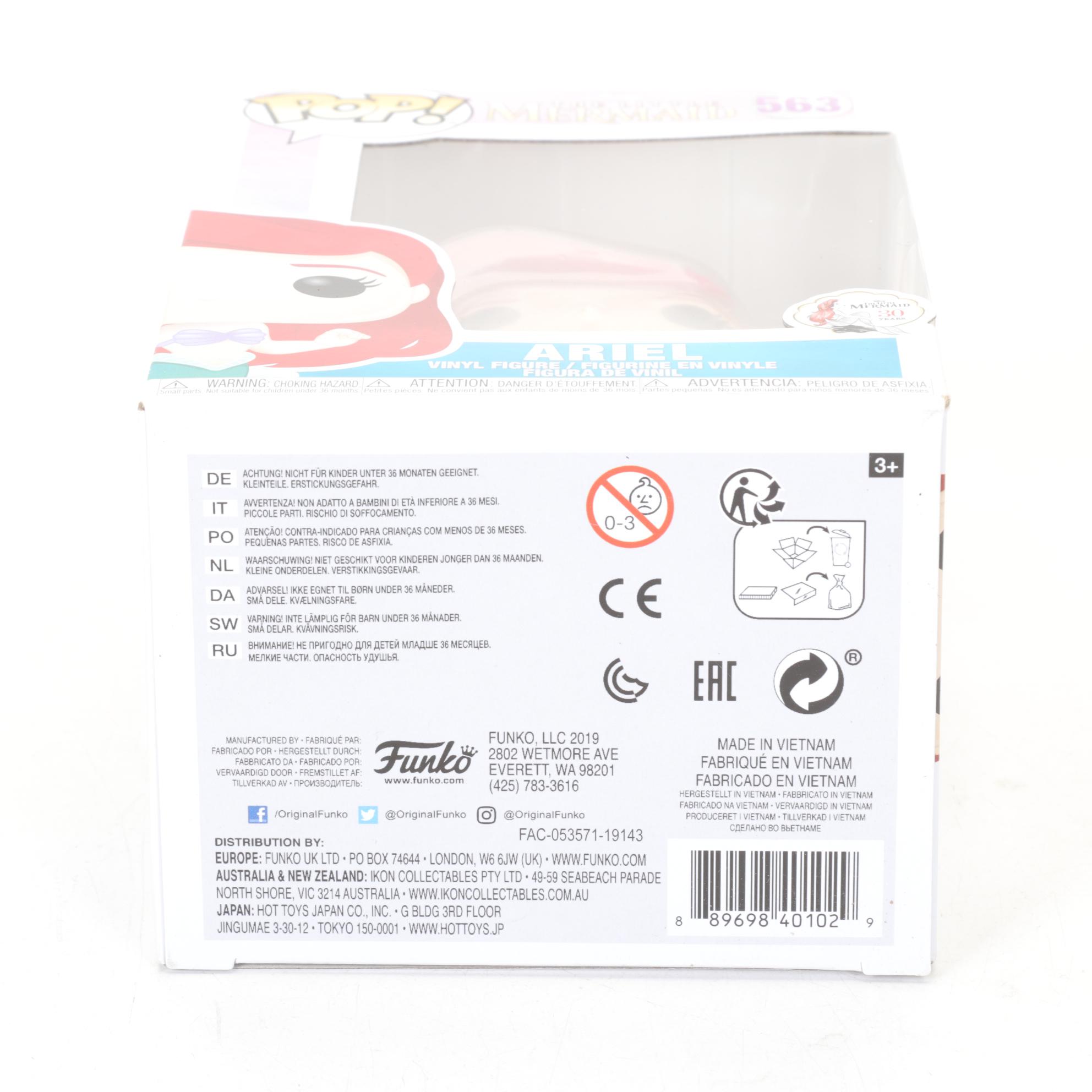 Disney "Ariel" Four-Globe Musical Figural Group with Funko Pop! Ariel Figure