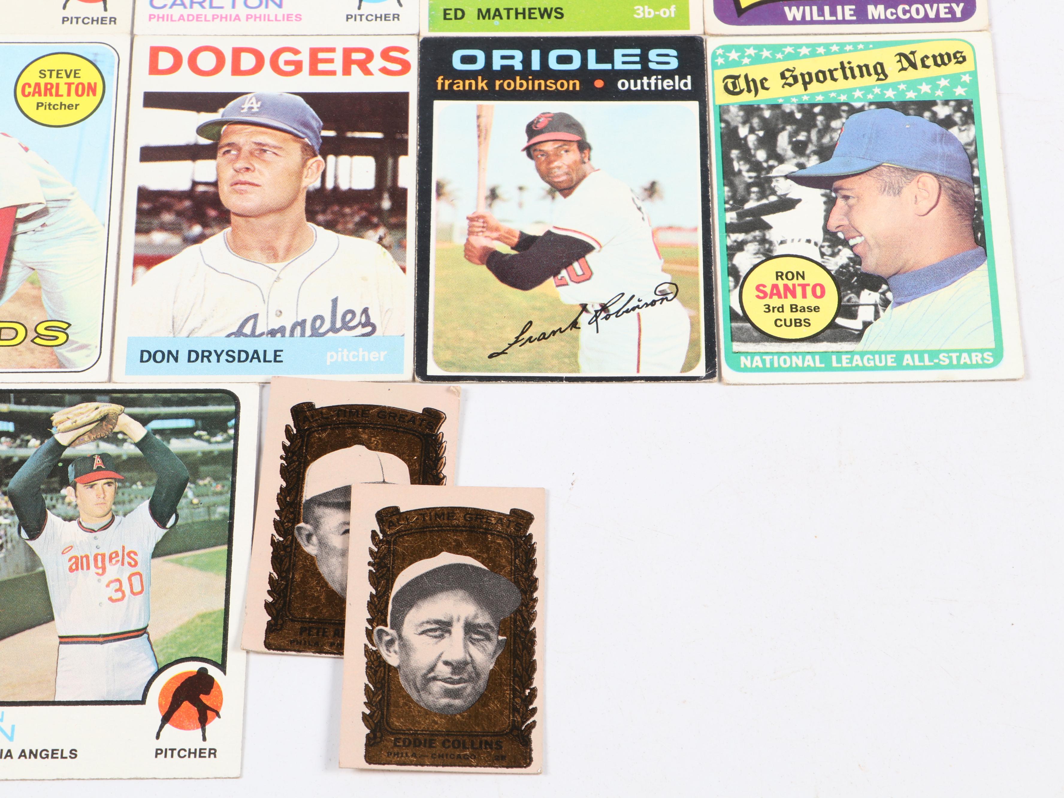Topps Baseball Cards Featuring Roberto Clemente and More, 1960s–1970s