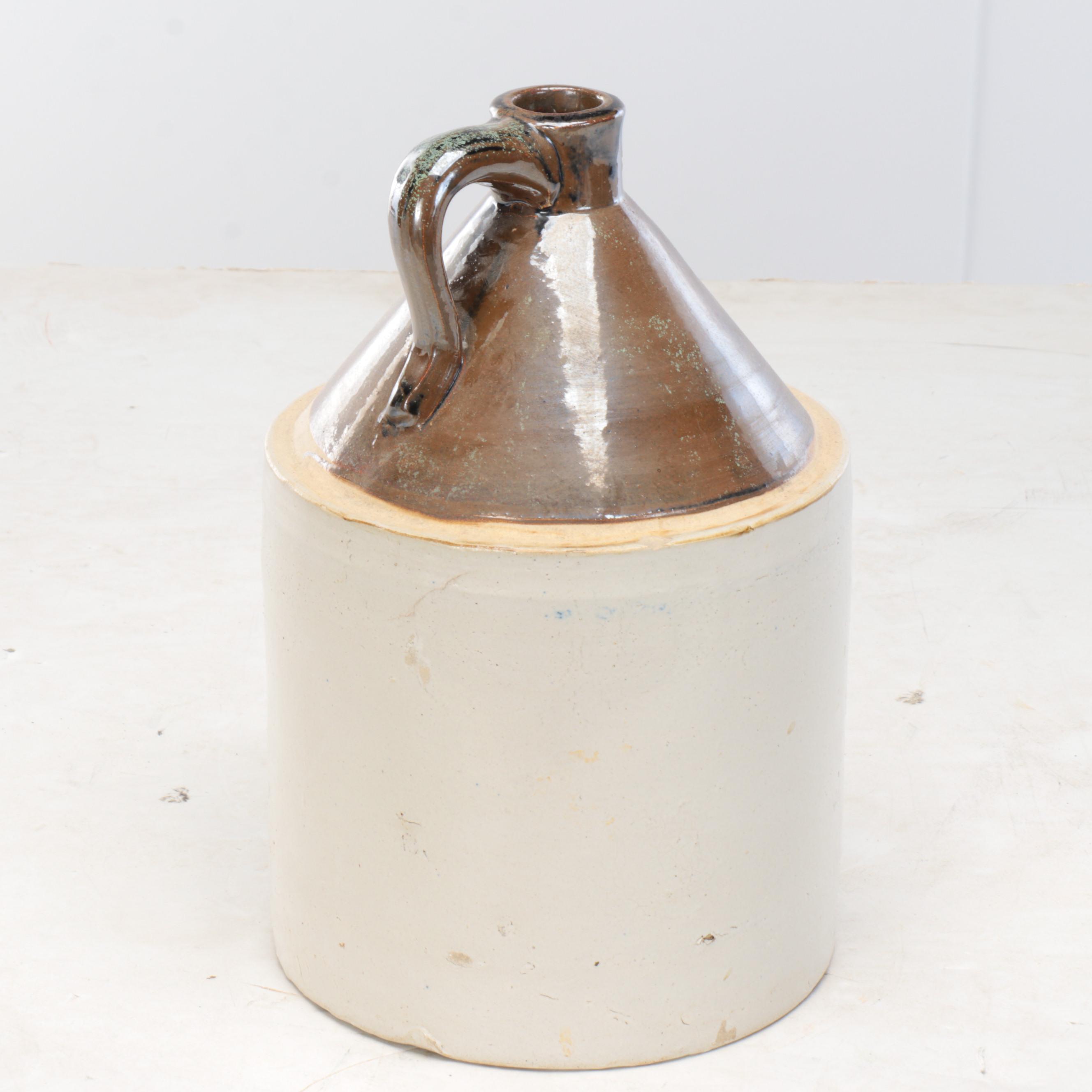 The Burley & Winter Pottery Co. and Other Two Tone Stoneware Jug
