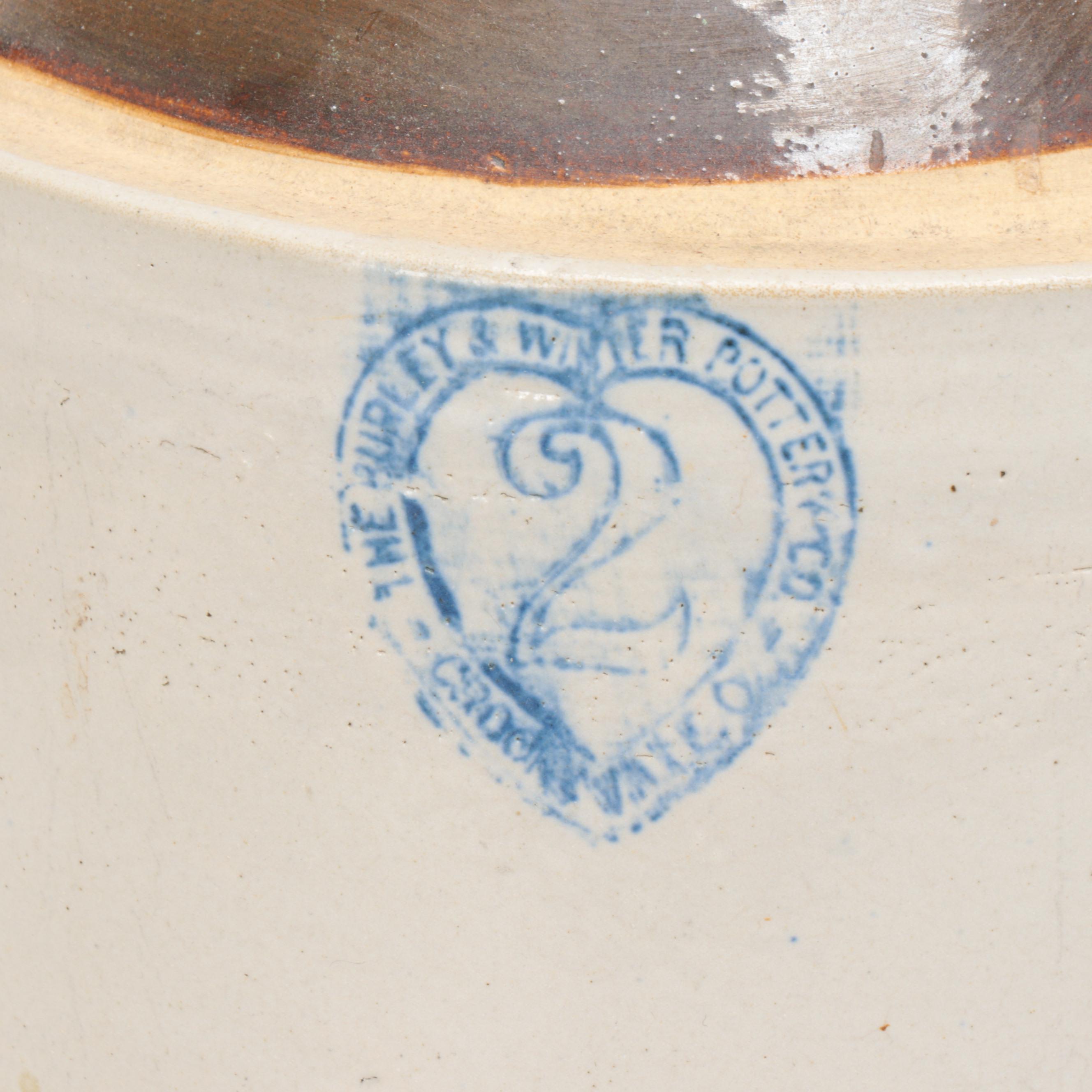 The Burley & Winter Pottery Co. and Other Two Tone Stoneware Jug