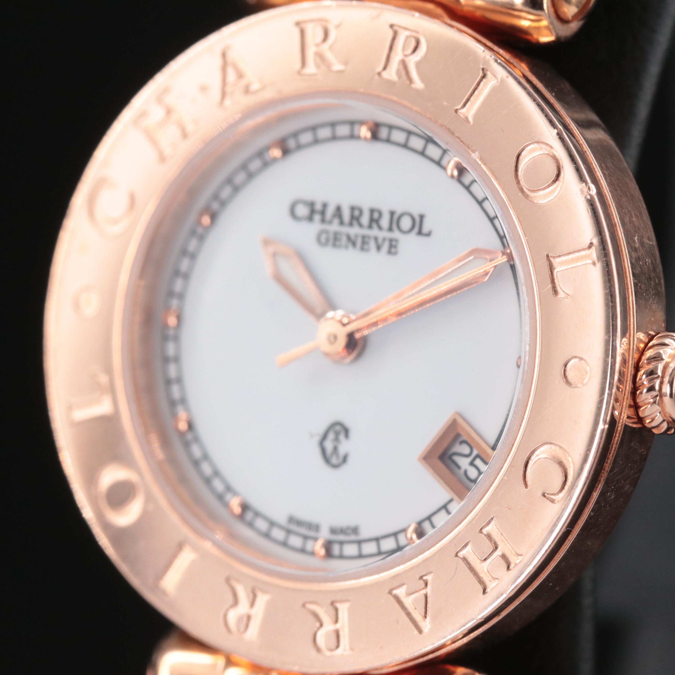 Charriol Alexandre C Rose Gold Tone and Stainless Steel Watch