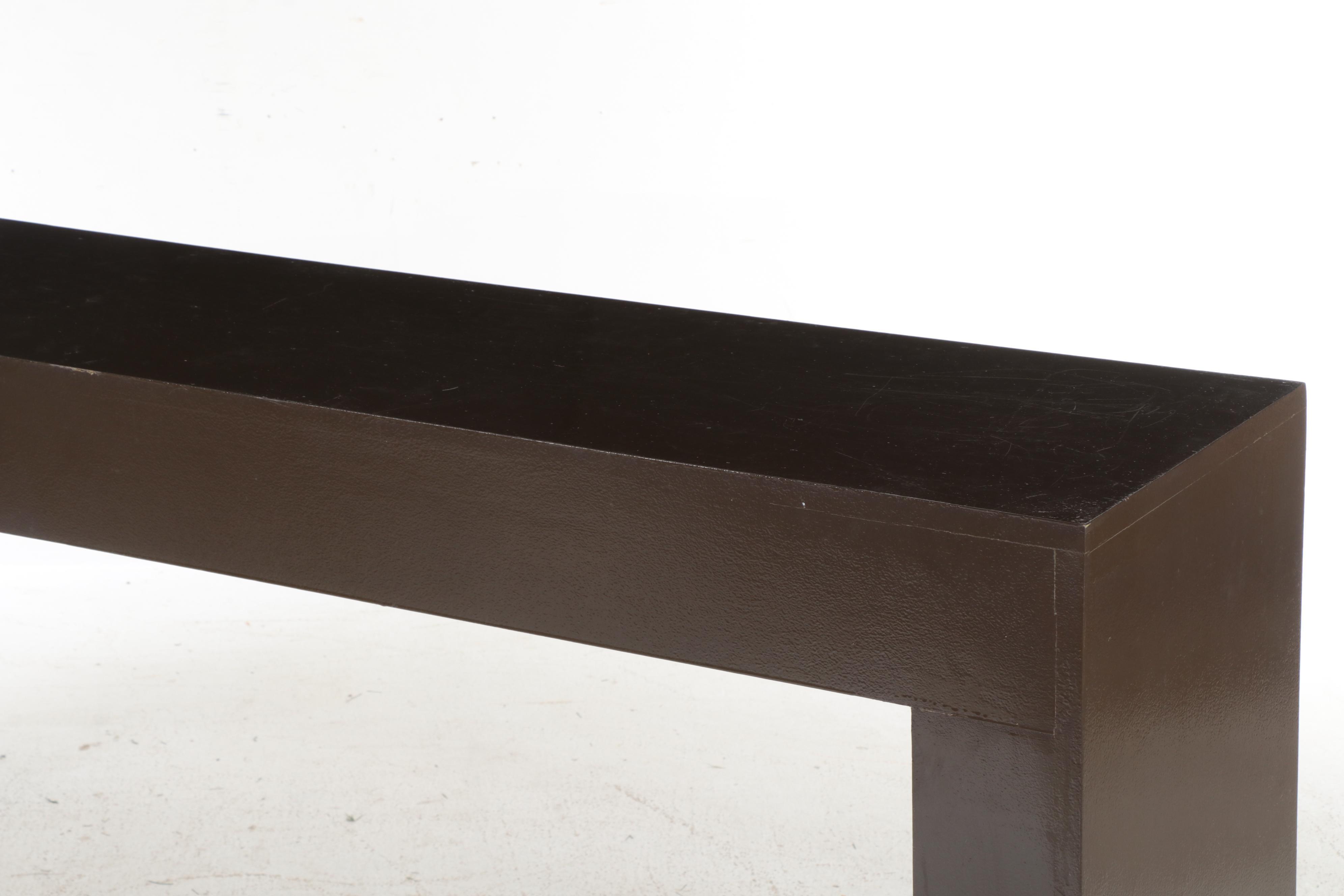 Four Altek Despositato Italian Barstools with Waterfall Style Bar Table