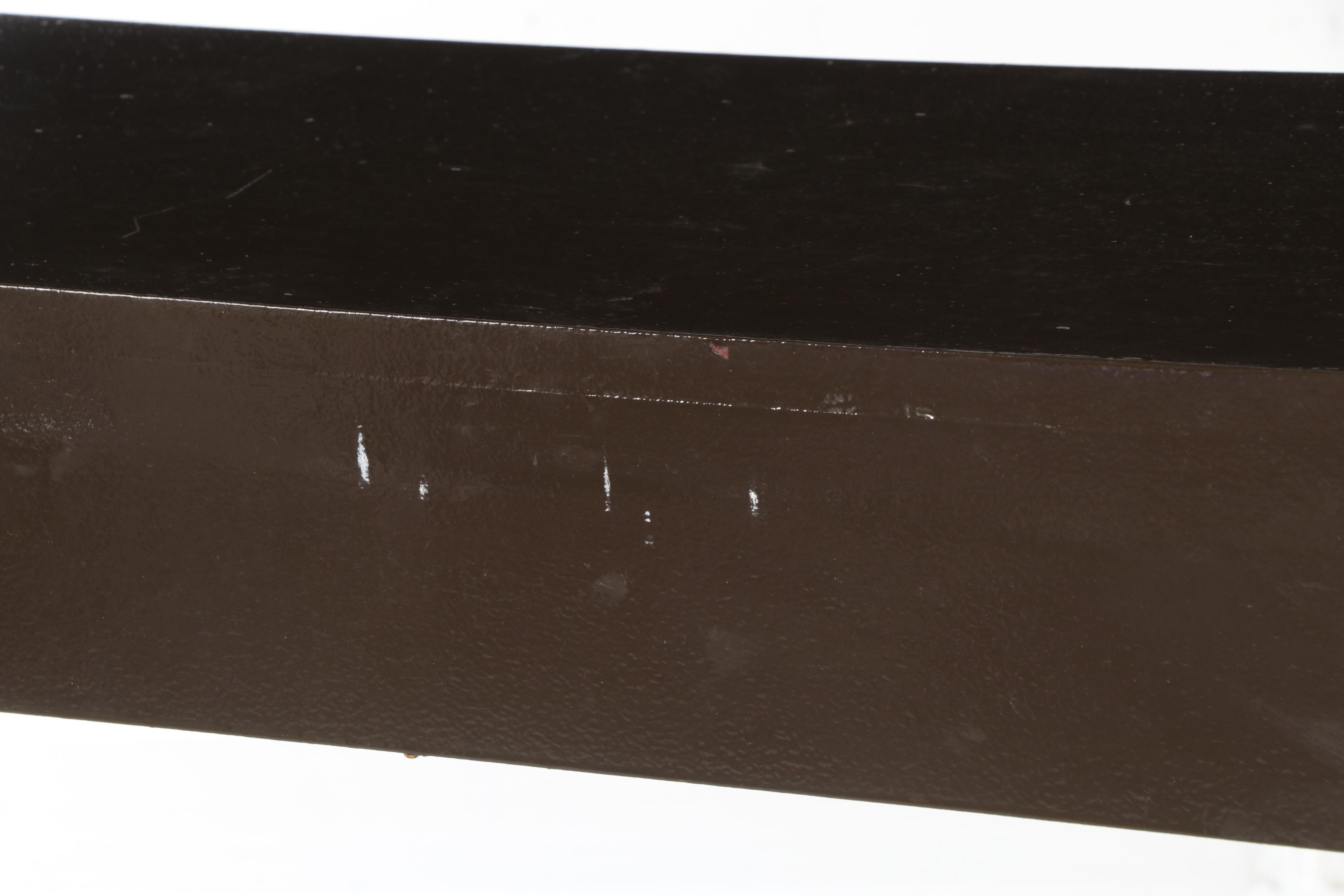 Four Altek Despositato Italian Barstools with Waterfall Style Bar Table