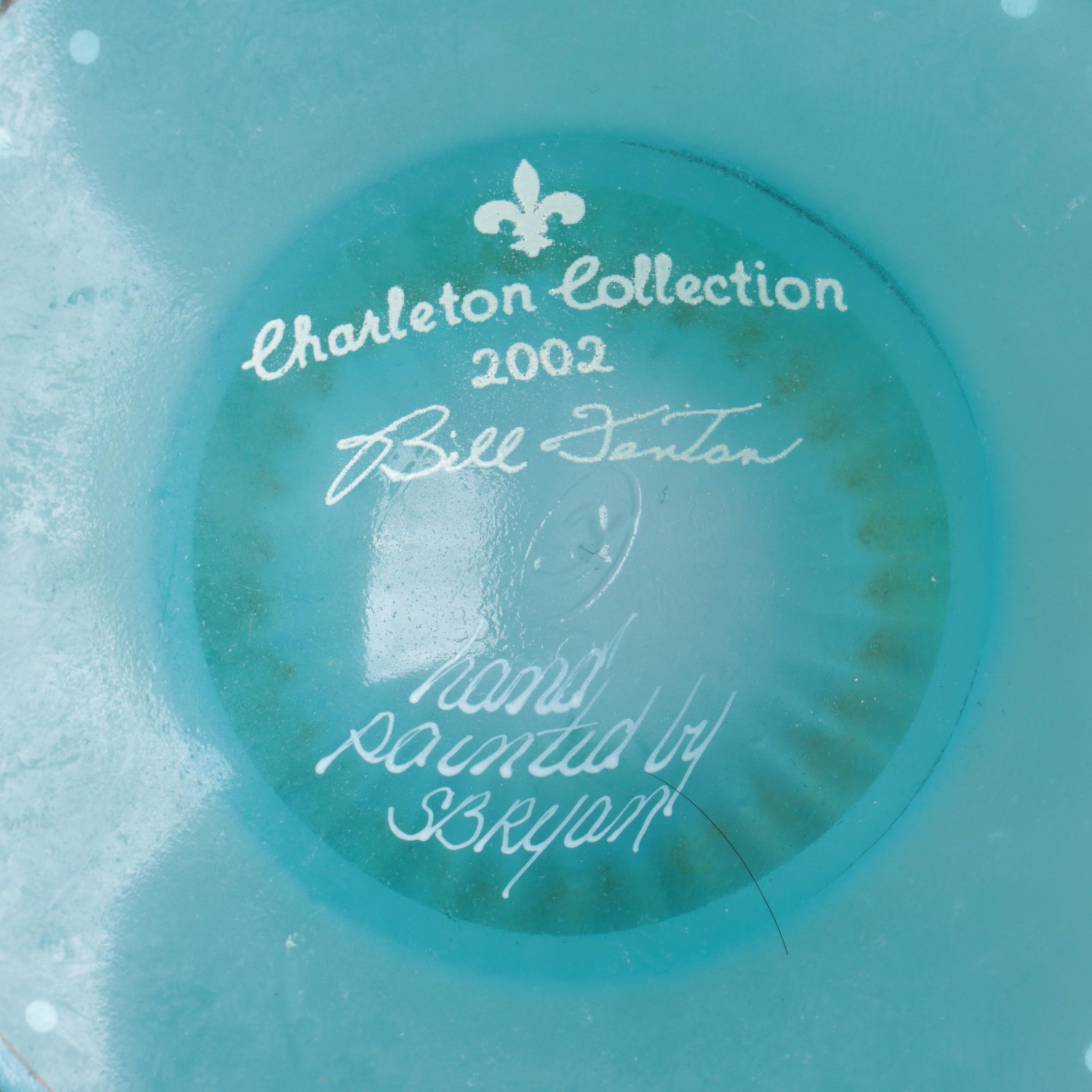 Fenton "Paneled Daisy Blue" Glass Bride's Basket and More Fenton Glass Décor