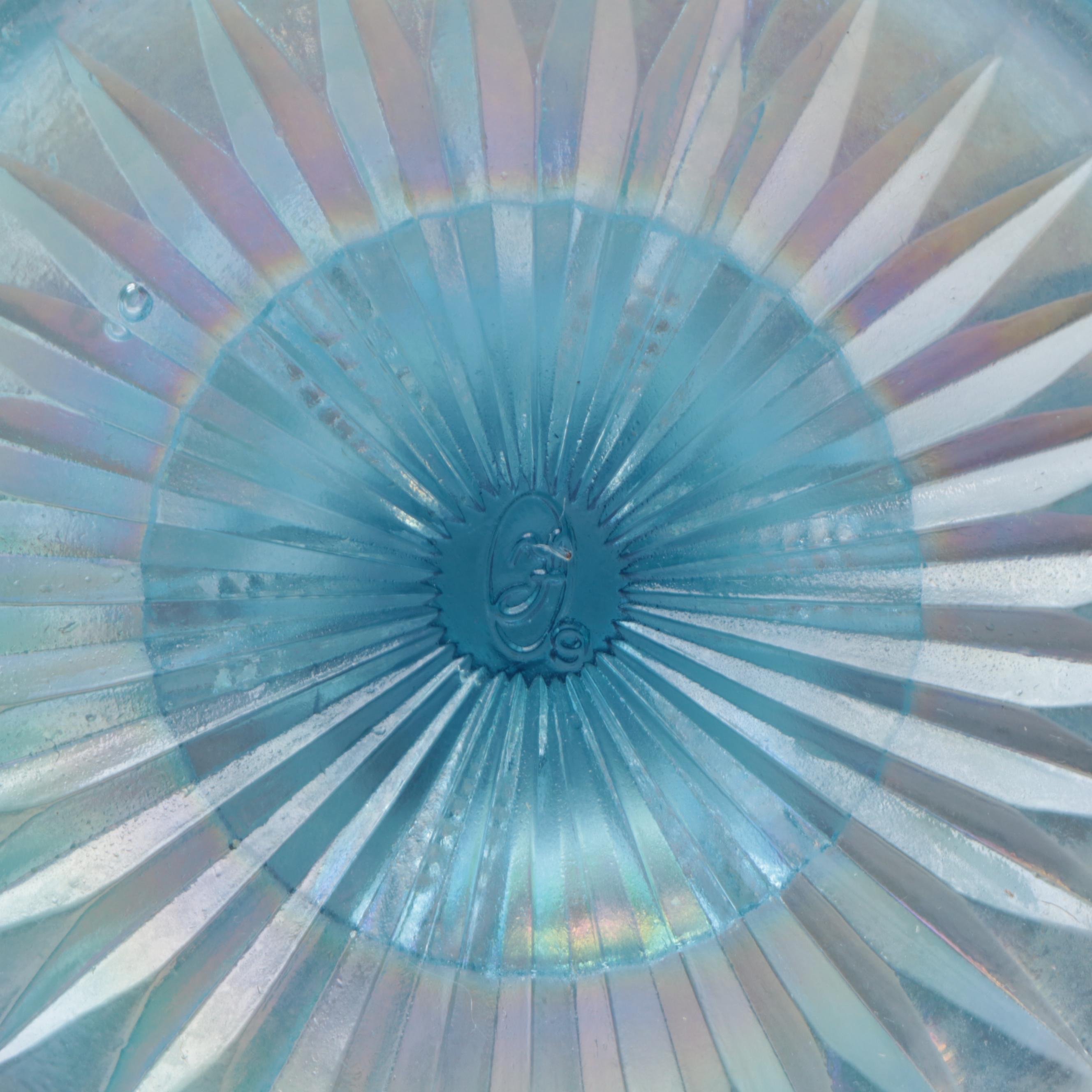 Fenton "Paneled Daisy Blue" Glass Bride's Basket and More Fenton Glass Décor