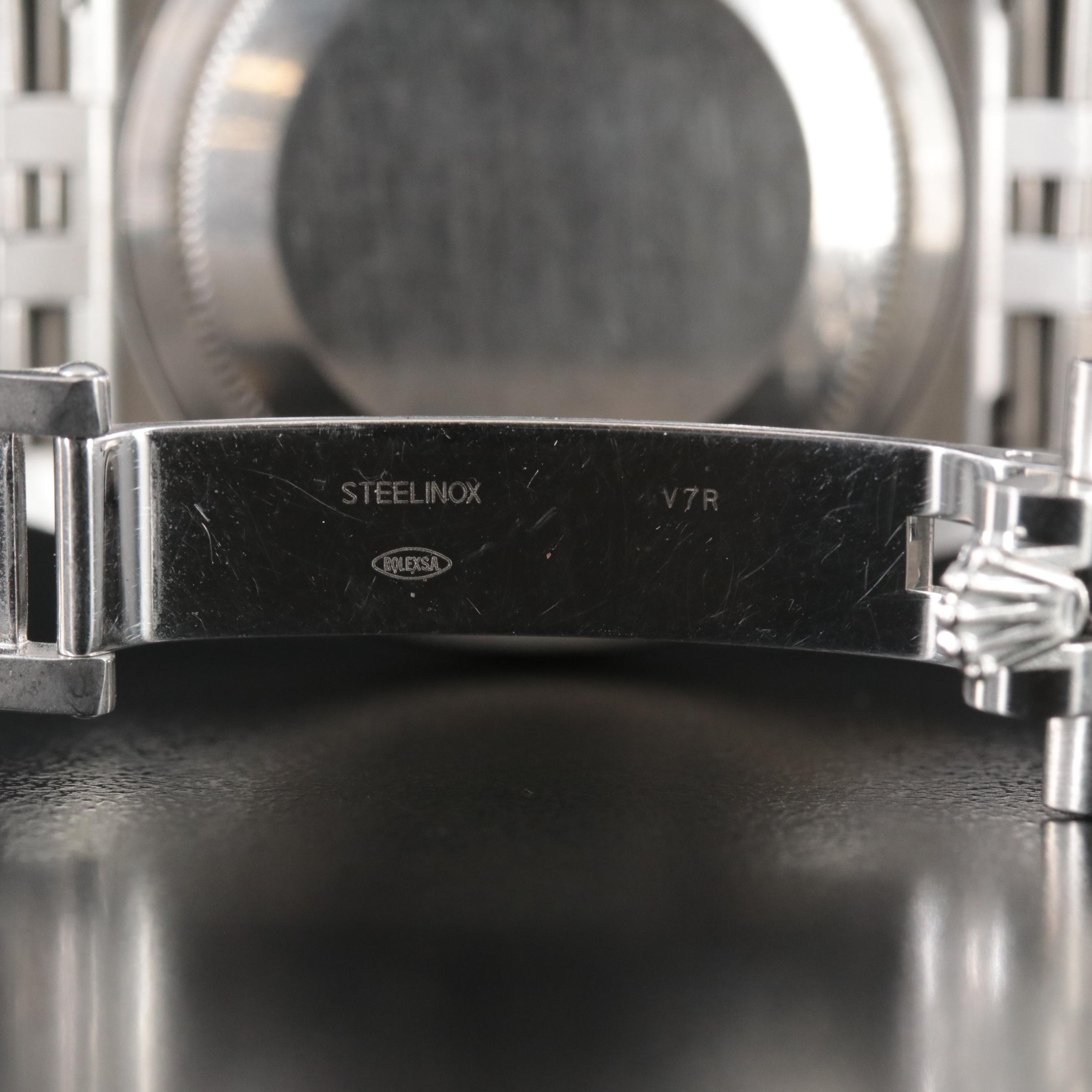 Rolex Black Mother-of-Pearl Factory Diamond Dial Datejust Watch