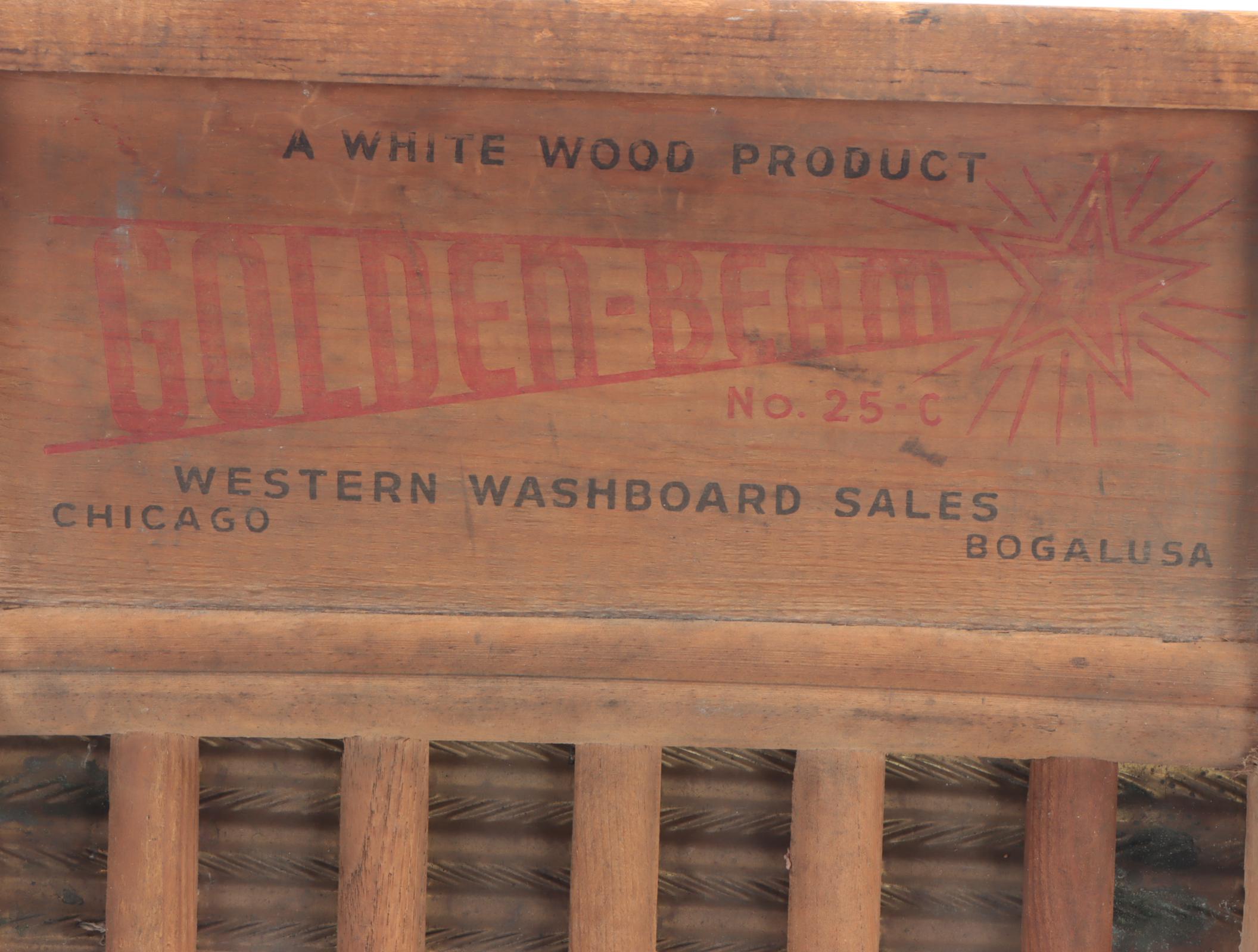 Primitive Washboard with Egg Crate, Wire Basket and Other Décor