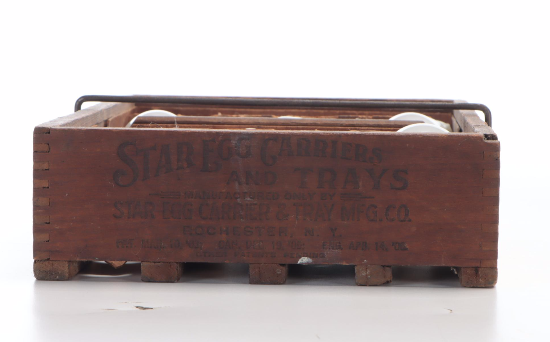 Primitive Washboard with Egg Crate, Wire Basket and Other Décor