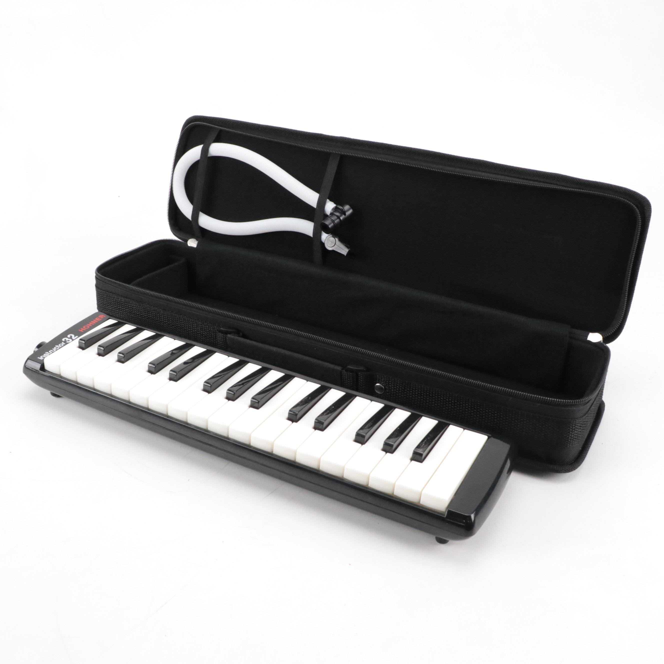 Hohner Instructor 32 Melodica Keyboard with Accessories and Case