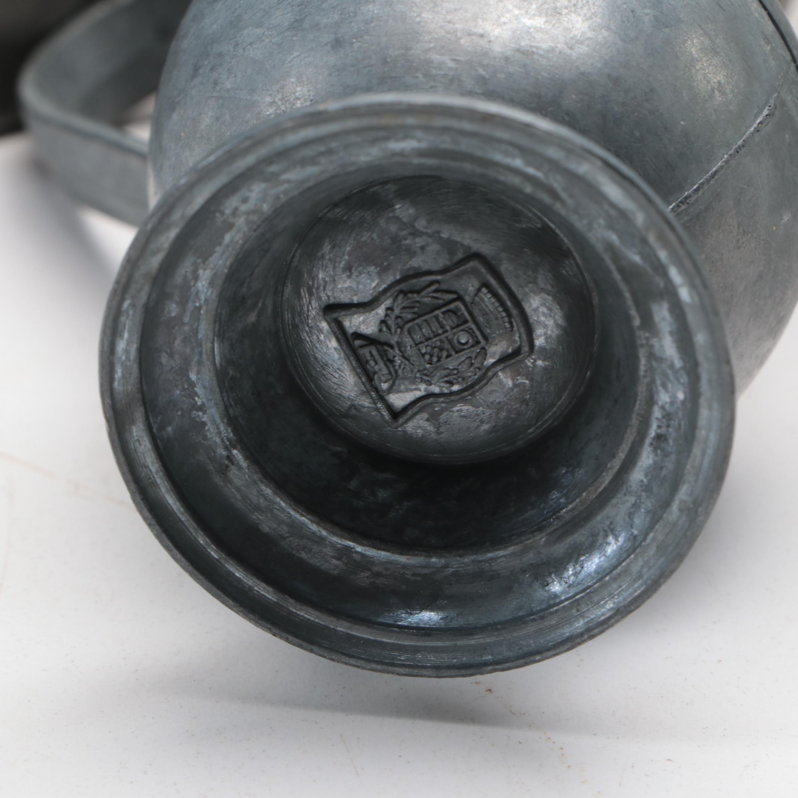 Stieff "Williamsburg" Pewter Tankard and More Pewter Pitchers and Drinkware