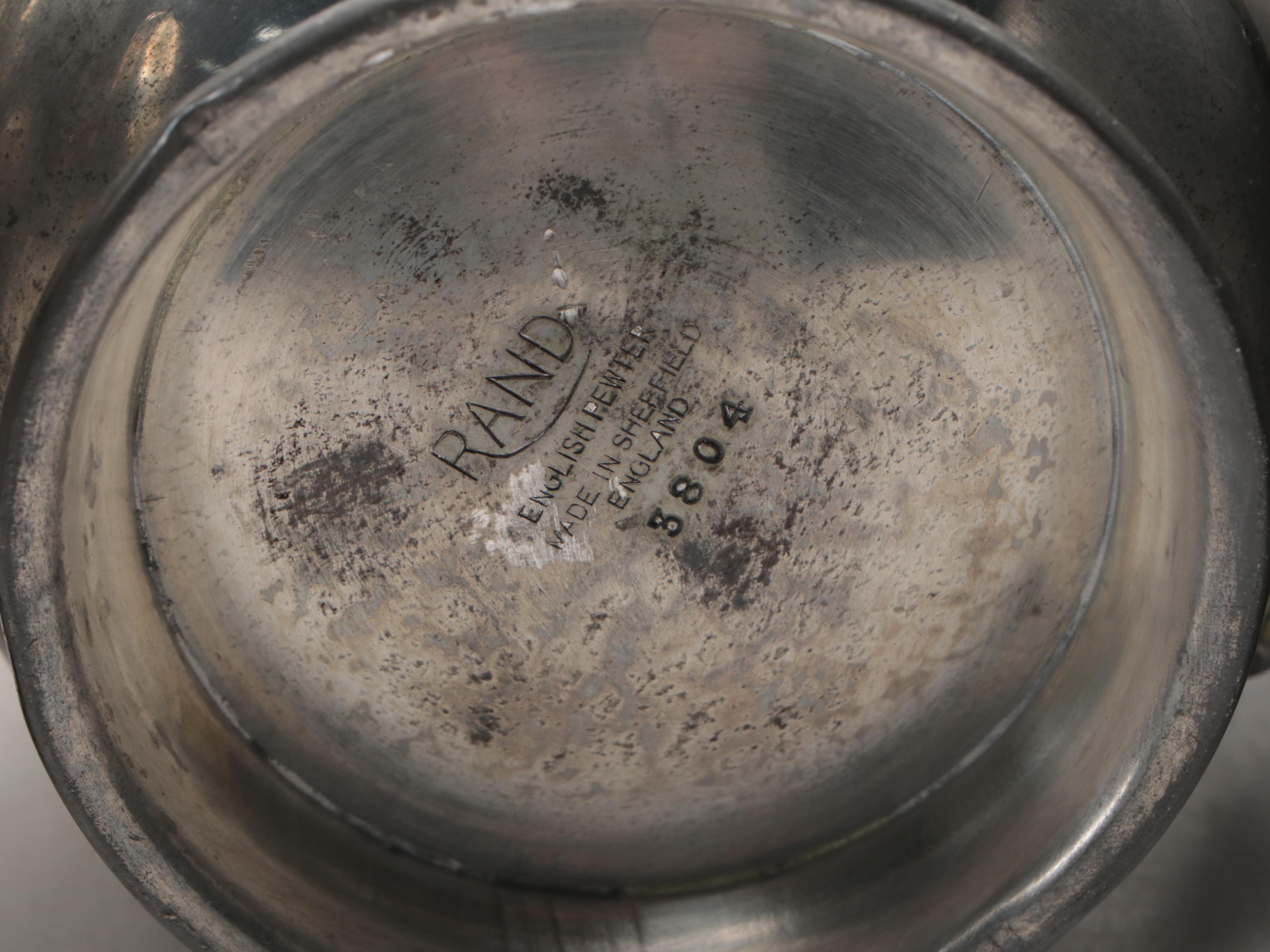 Stieff "Williamsburg" Pewter Tankard and More Pewter Pitchers and Drinkware