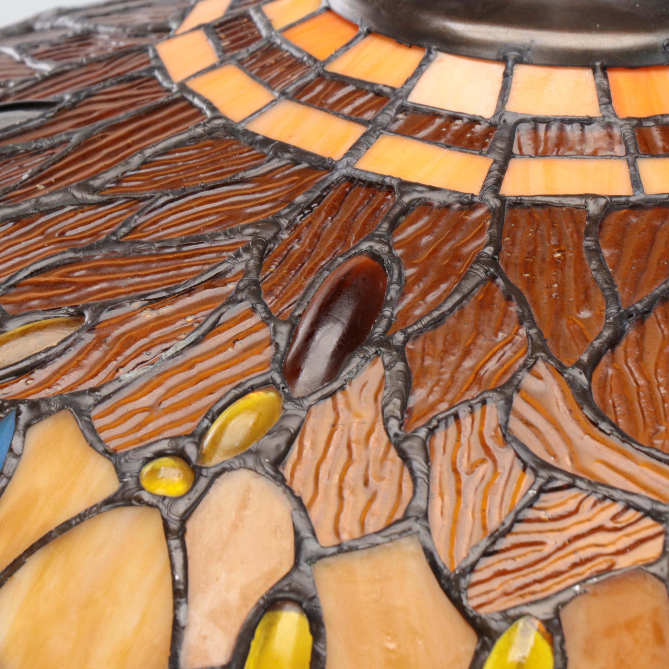 Tiffany Style Leaded Glass Dragonflies Pendant Light