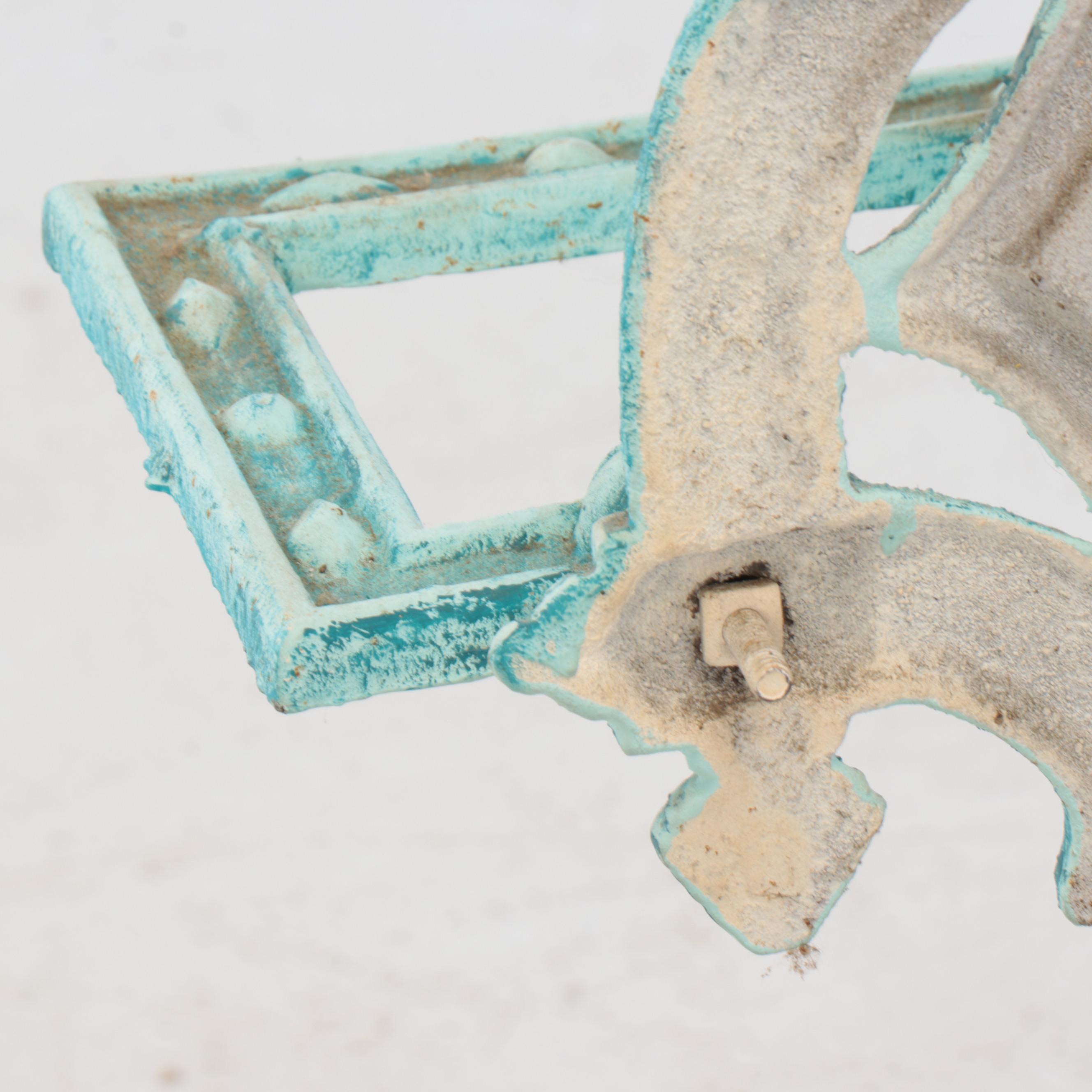 Victorian Style Painted Cast Iron Umbrella Stand with Squirrel Motif