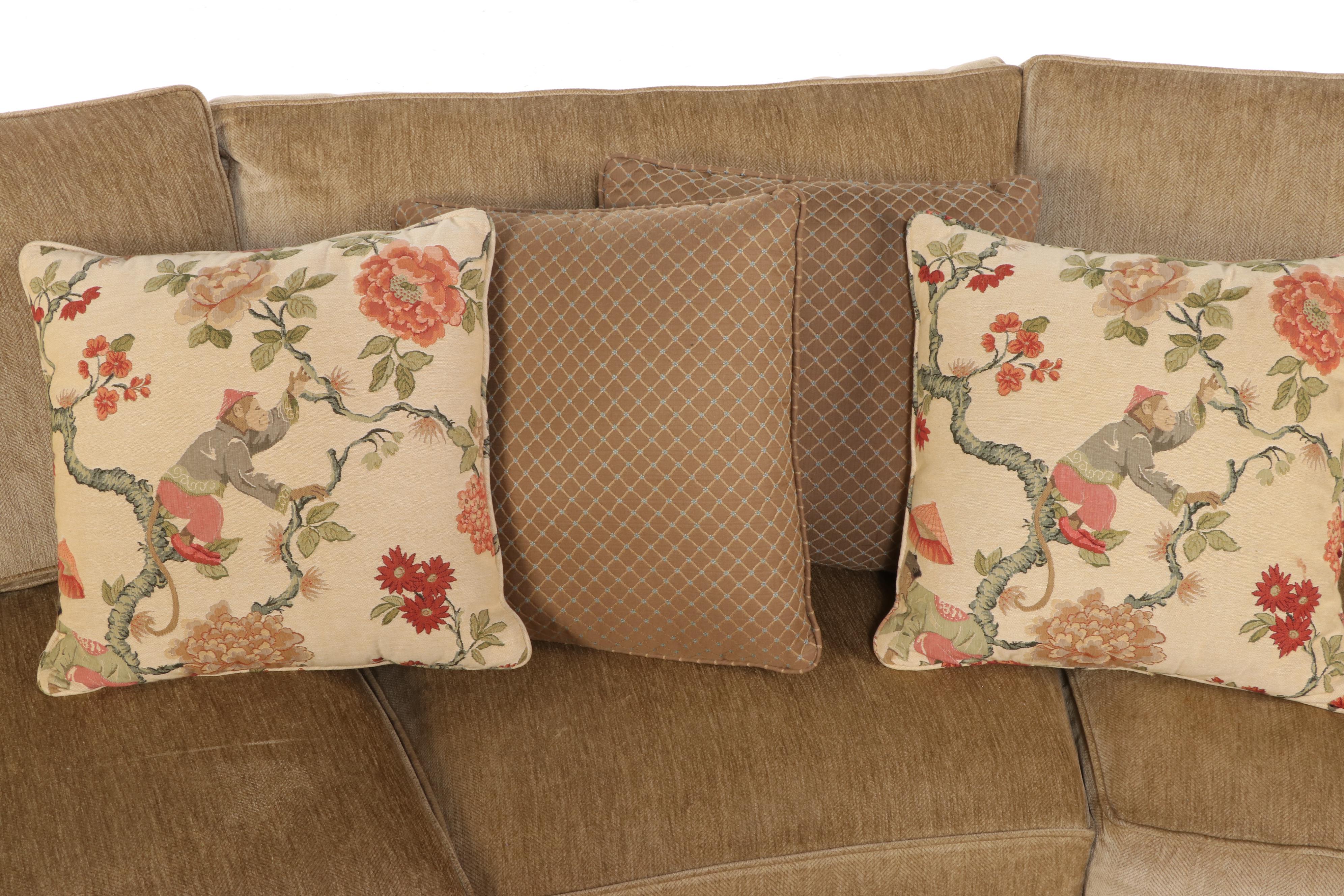 Ethan Allen Custom-Upholstered Conversation Sofa