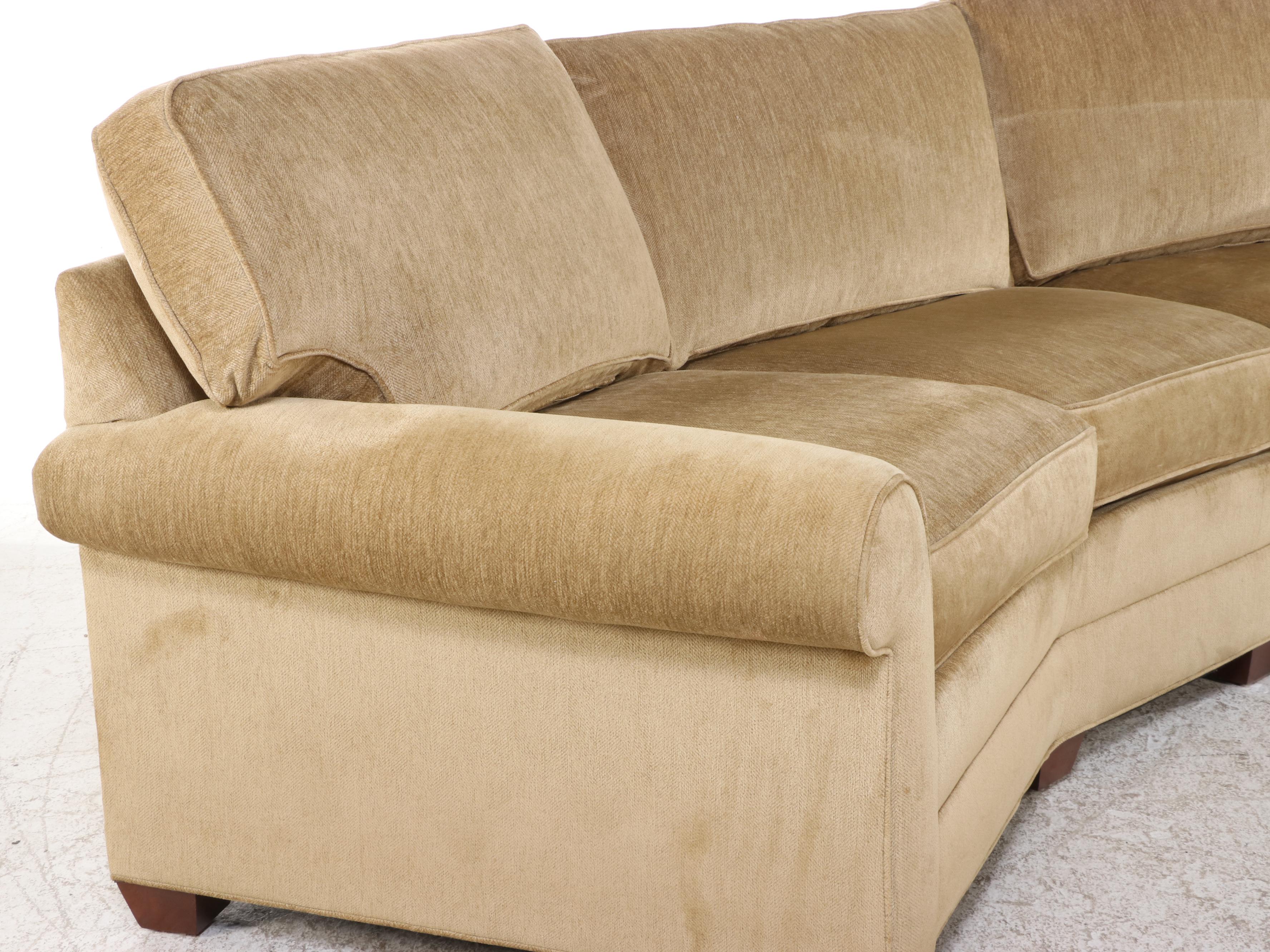 Ethan Allen Custom-Upholstered Conversation Sofa