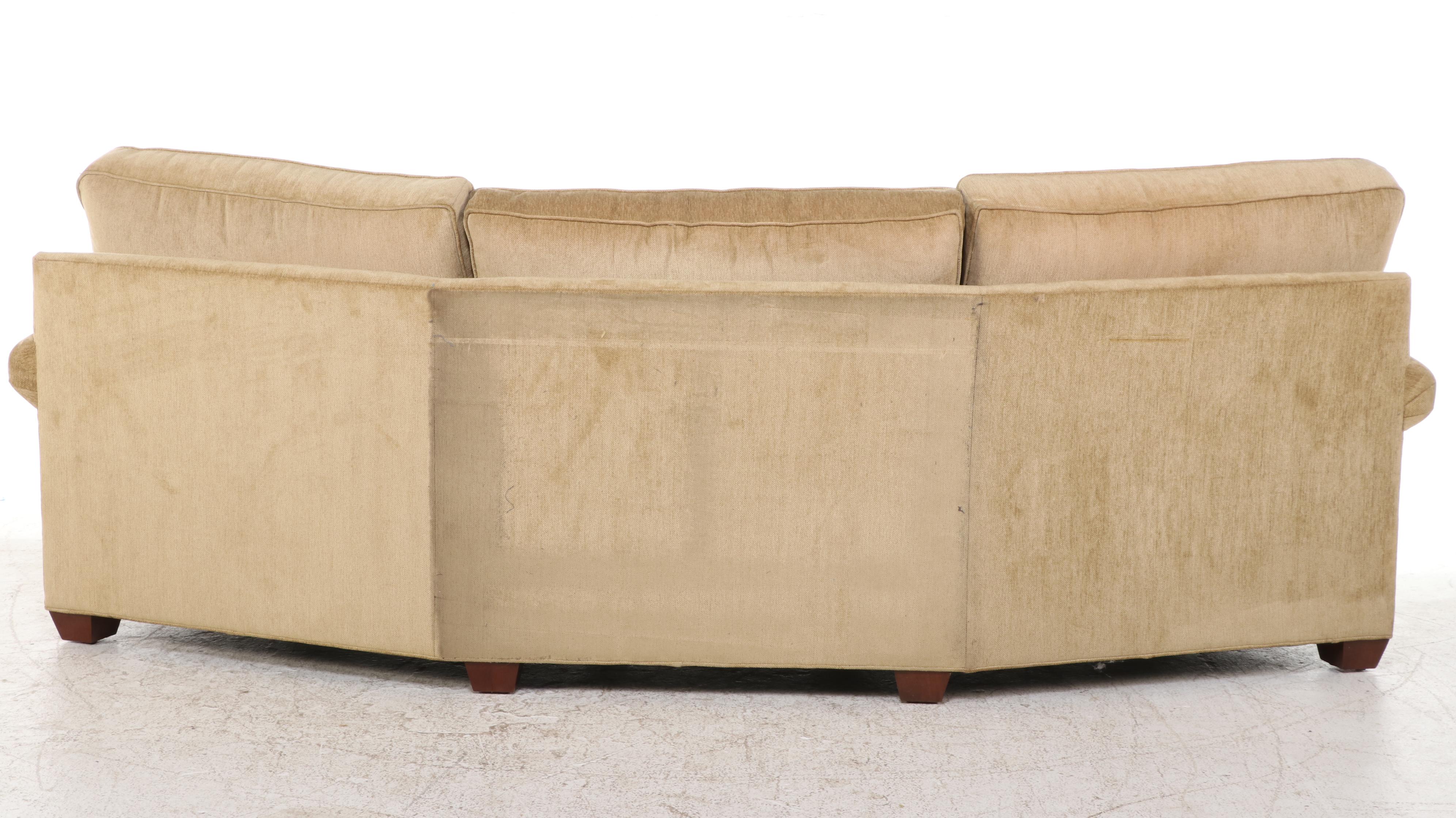 Ethan Allen Custom-Upholstered Conversation Sofa