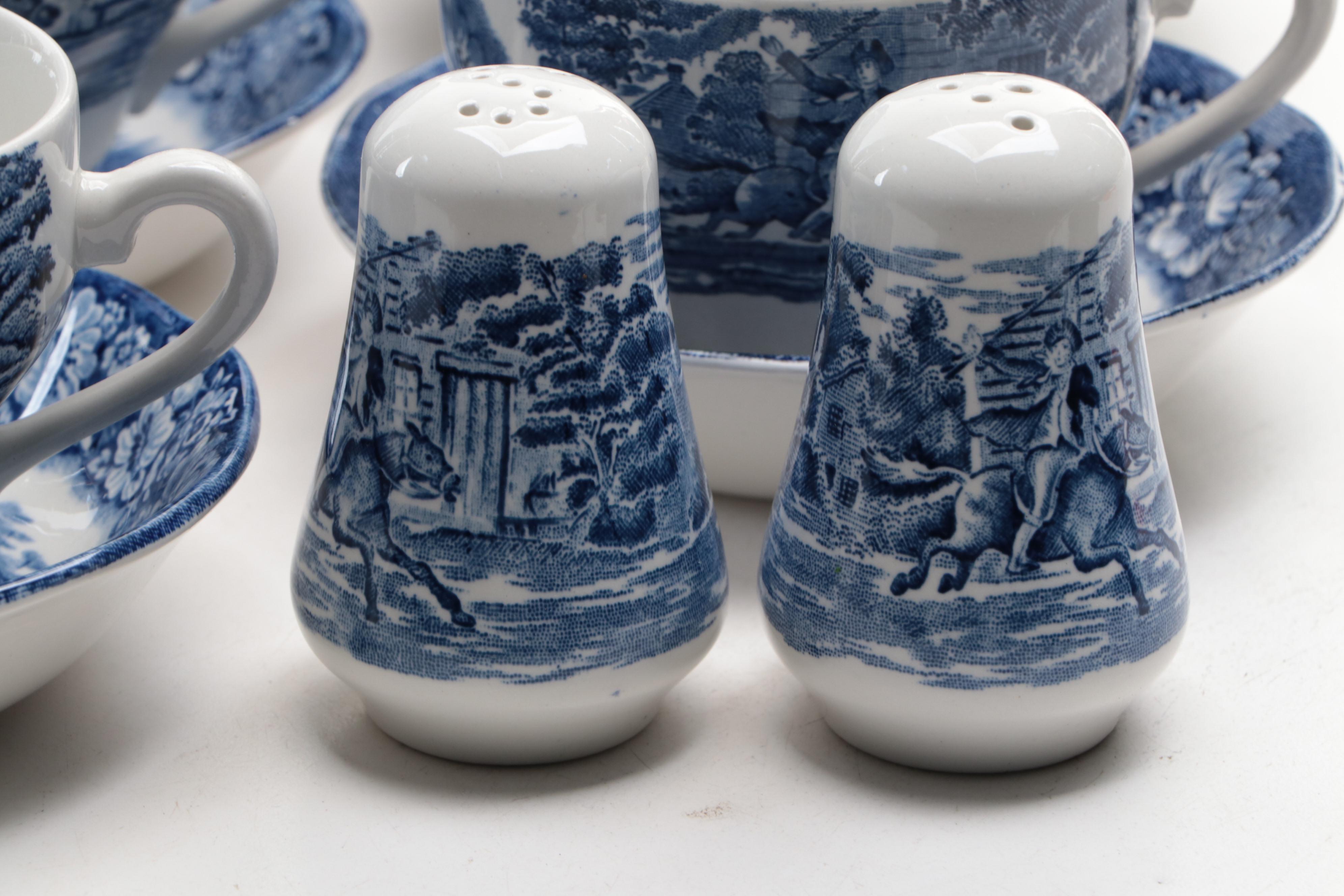 Staffordshire "Liberty Blue" Ironstone Dinnerware, 1975-1981