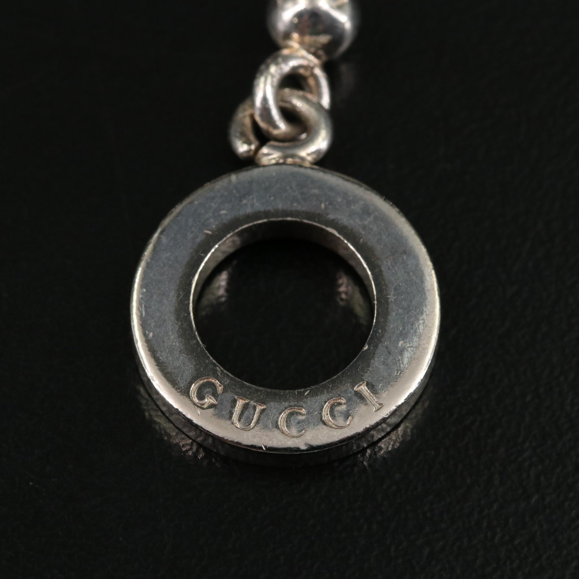 Gucci Sterling Ball Chain Toggle Bracelet