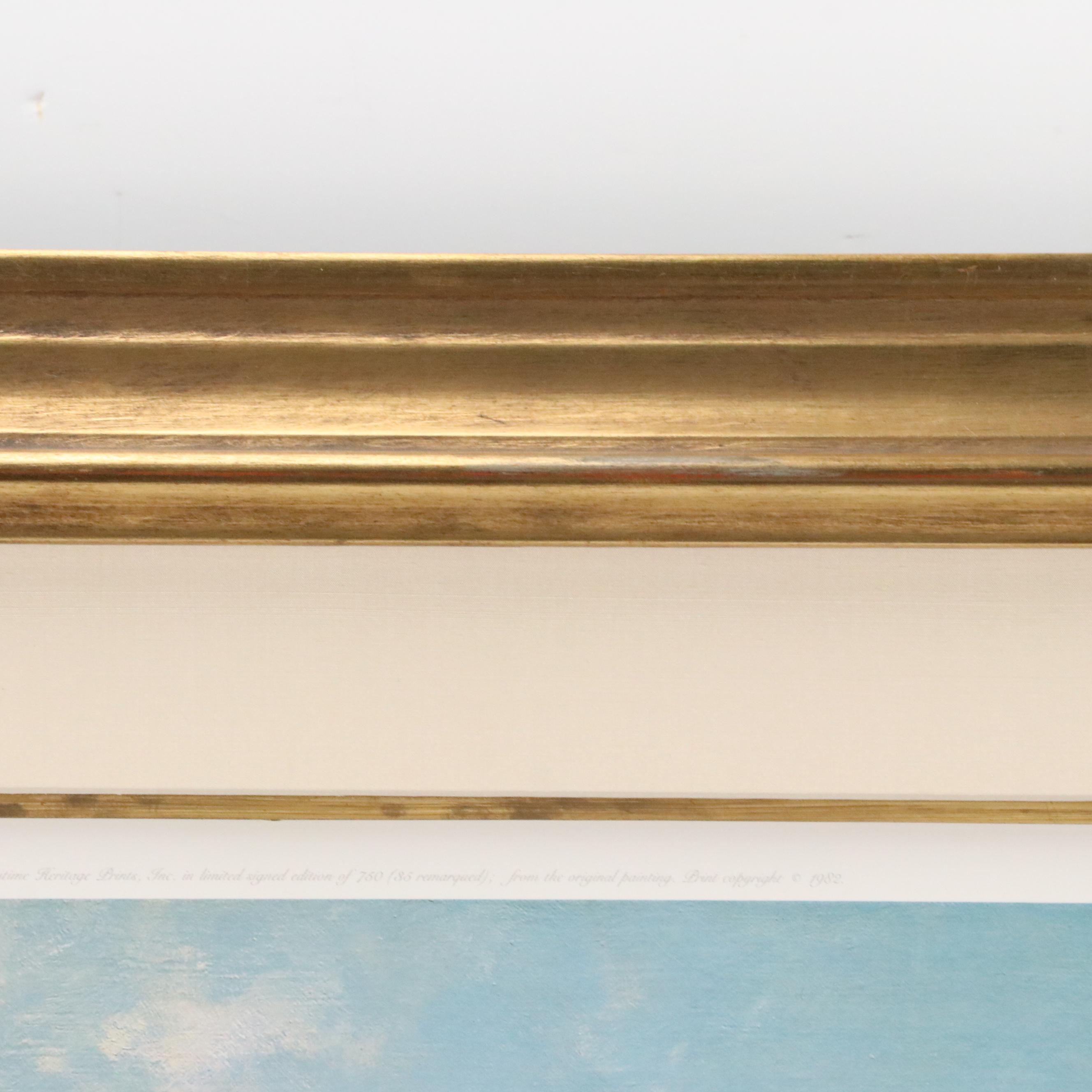 John Stobart Offset Print "Cincinnati: Moonlight on the Ohio... 1880"