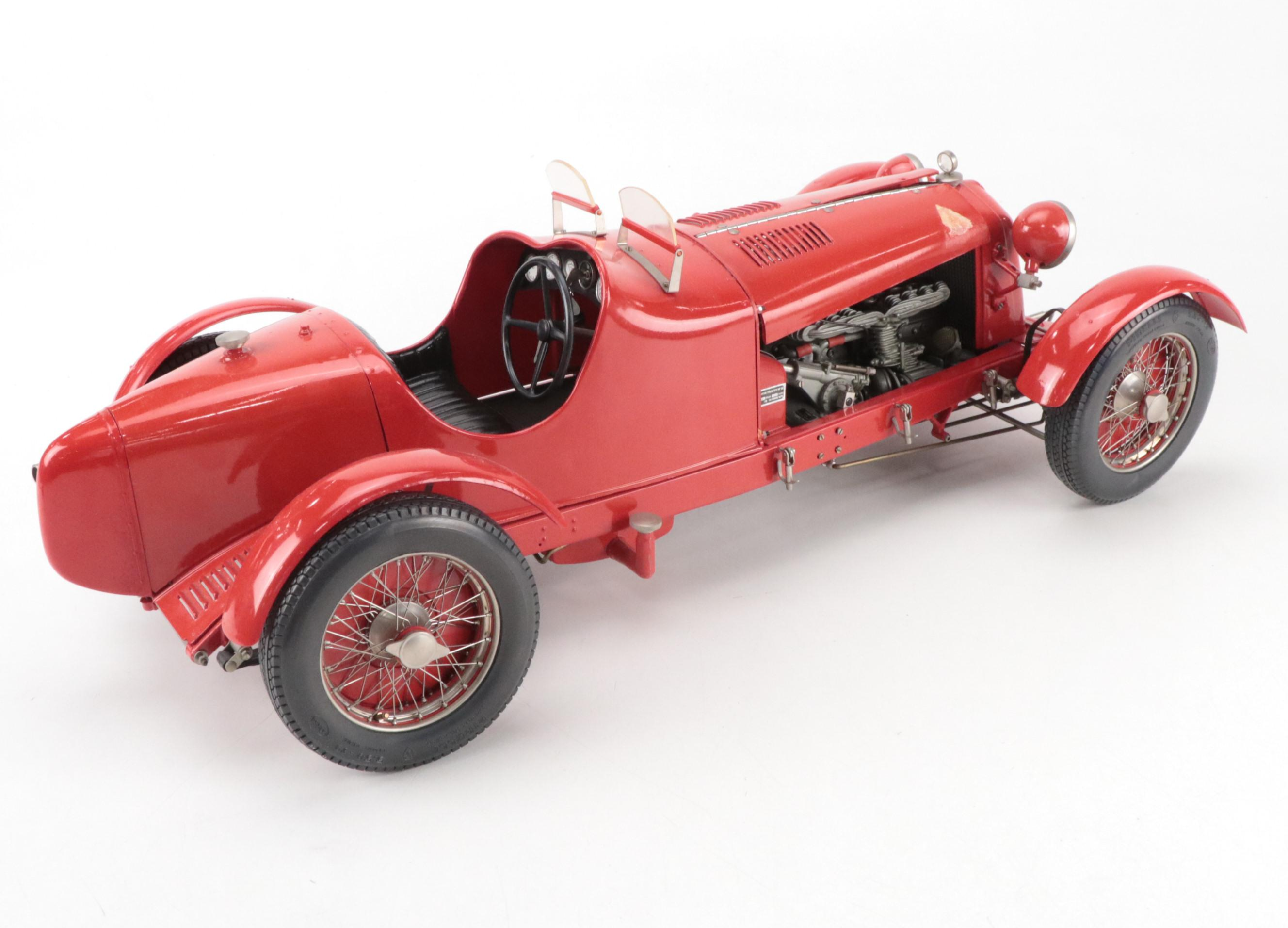 1930s Alfa Romeo Scale Model 8C Racer Pocher with Scale Engine