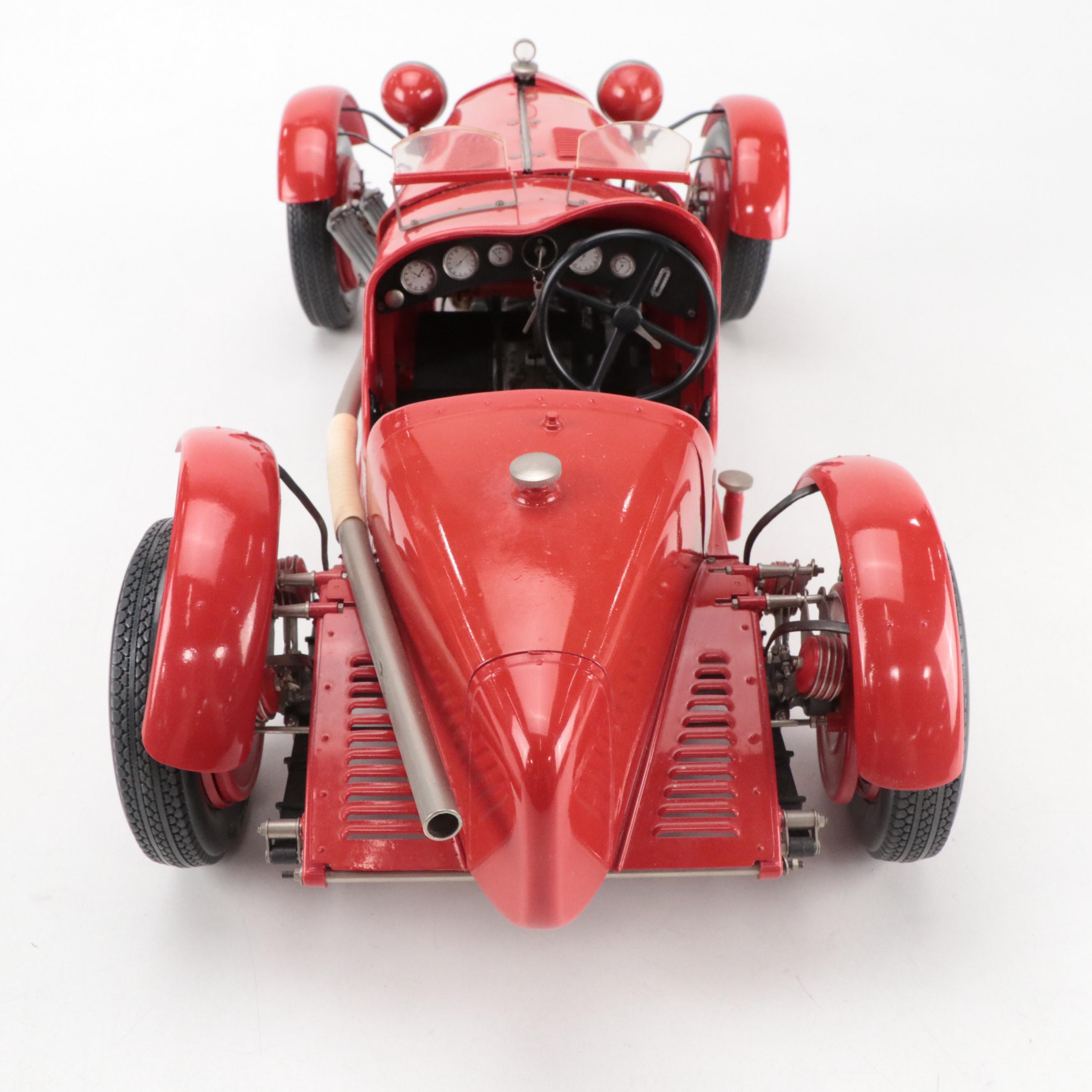 1930s Alfa Romeo Scale Model 8C Racer Pocher with Scale Engine
