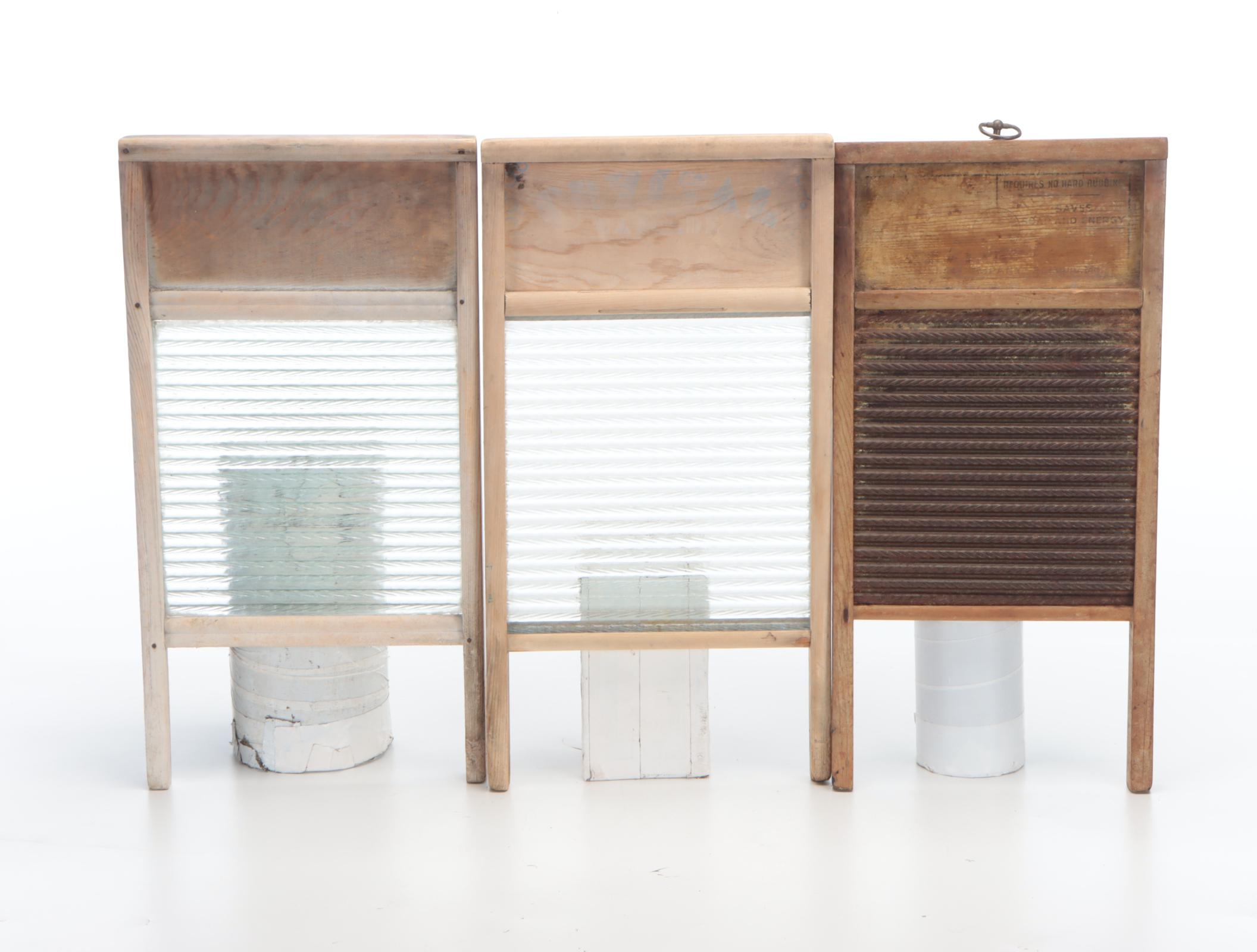 Cupples Company and Other Washboards with Rug Beaters