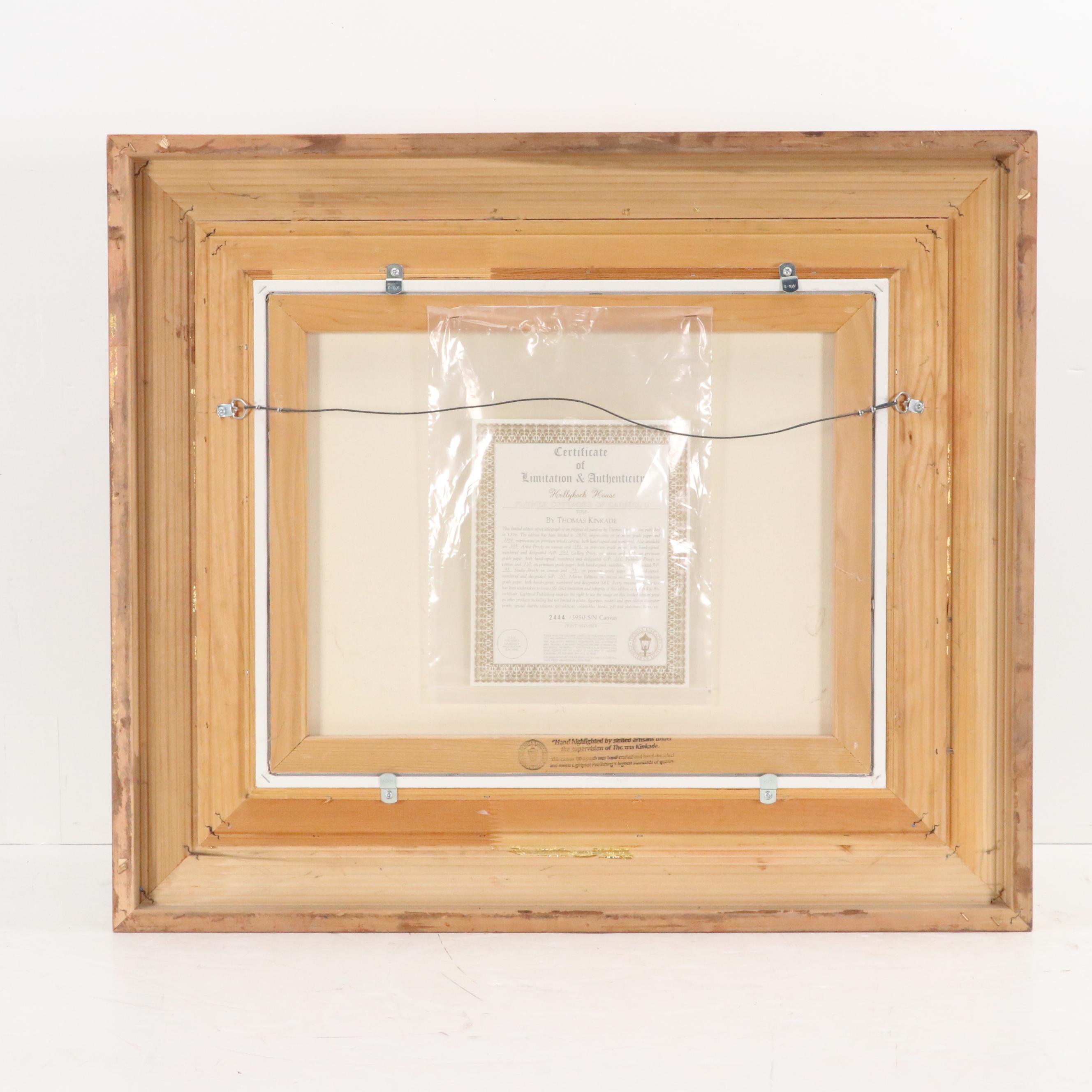 Thomas Kinkade Giclée Print on Canvas "Hollyhock House"