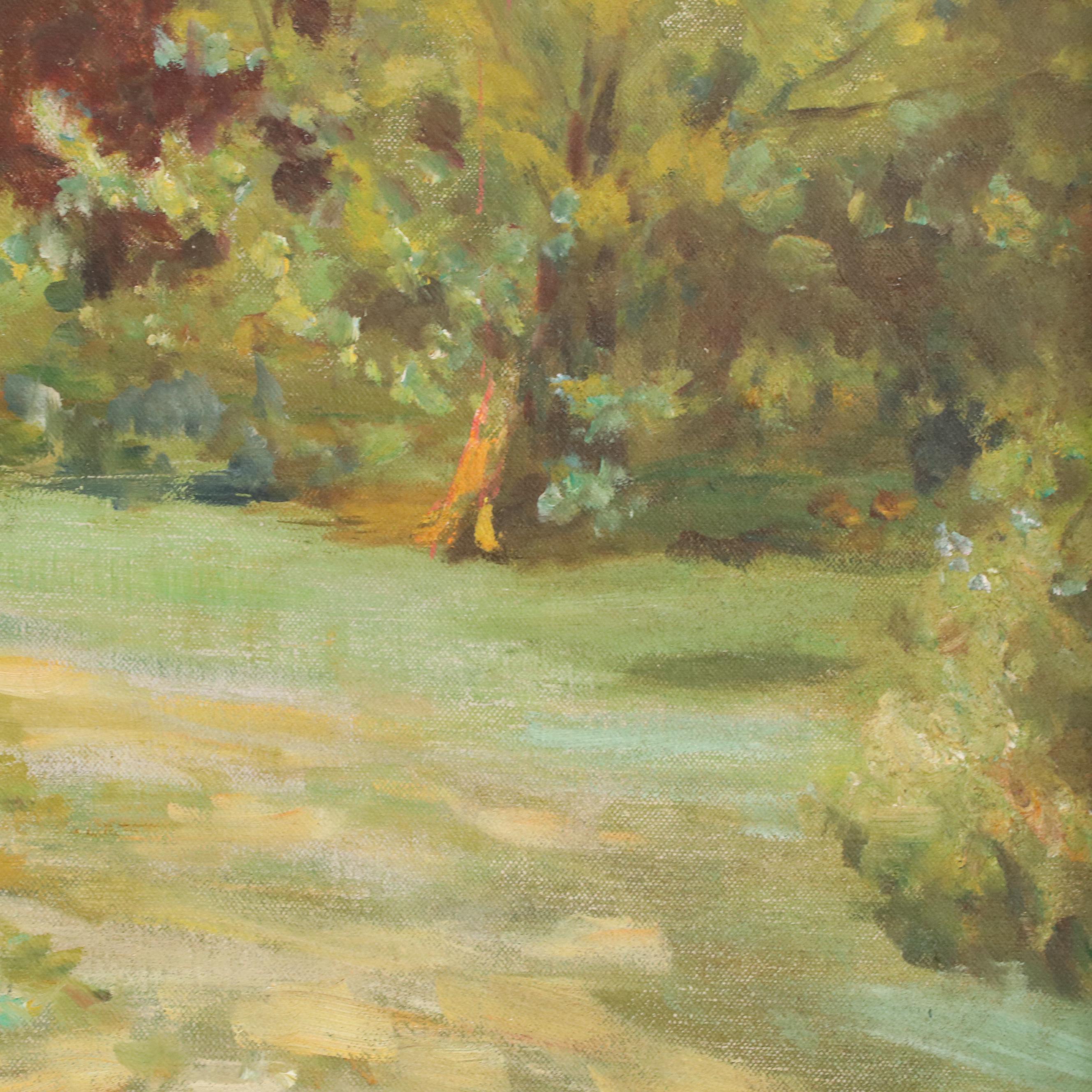 Michael Califano Landscape Oil Painting "Old Barn"