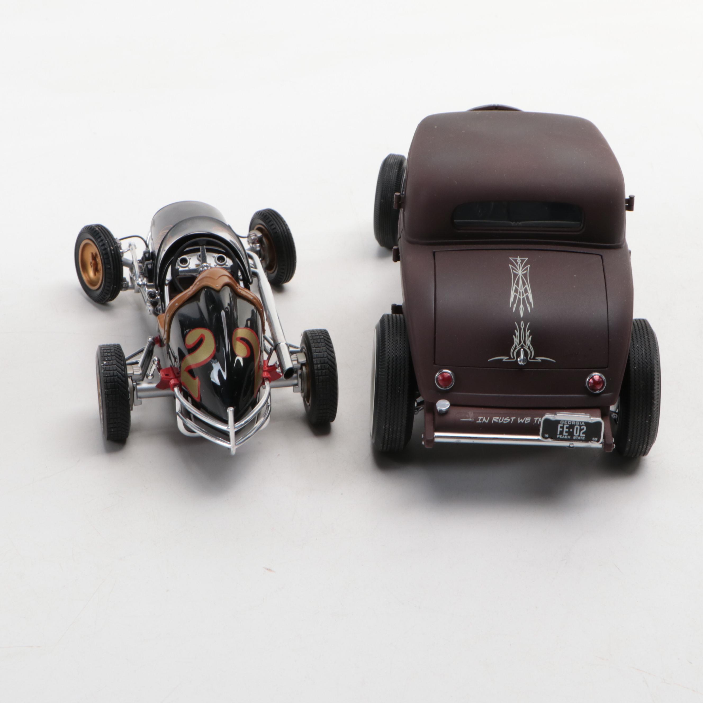 1952 So-Cal Belly Tank Lakester Model with GMP Dragster, Rat Rod and More