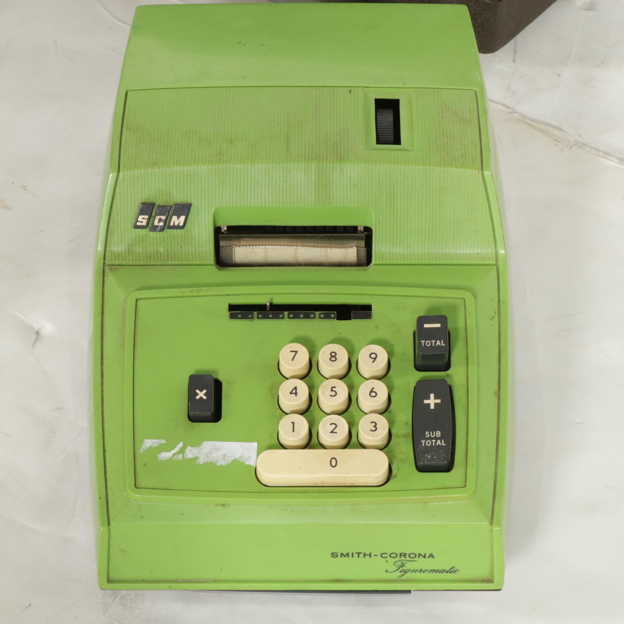 Smith-Corona Coronet Super 12 Portable Typewriter and Other Office Equipment