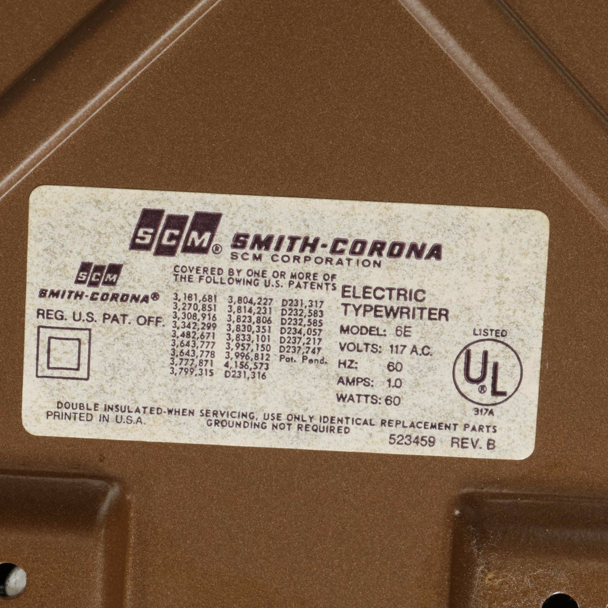 Smith-Corona Coronet Super 12 Portable Typewriter and Other Office Equipment